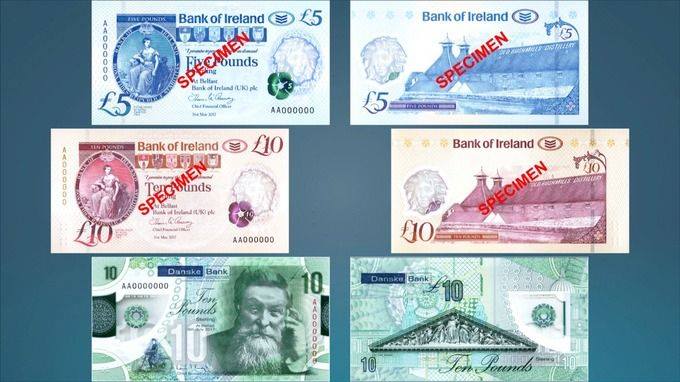 £5&£10 N.I banknotes withdrawn from circulation