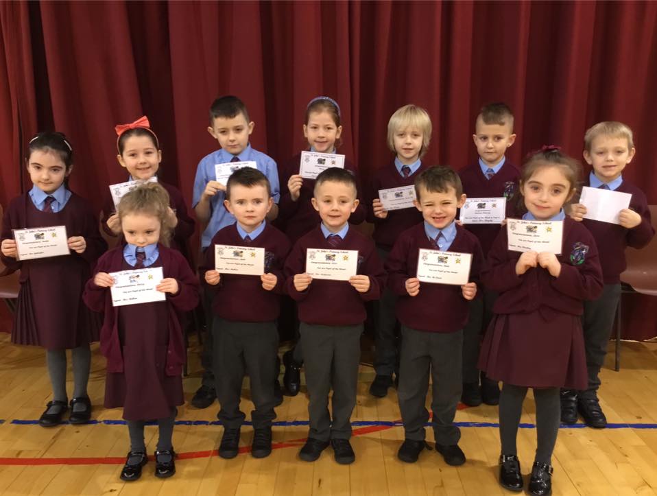 Well done KS1 pupils of the week.