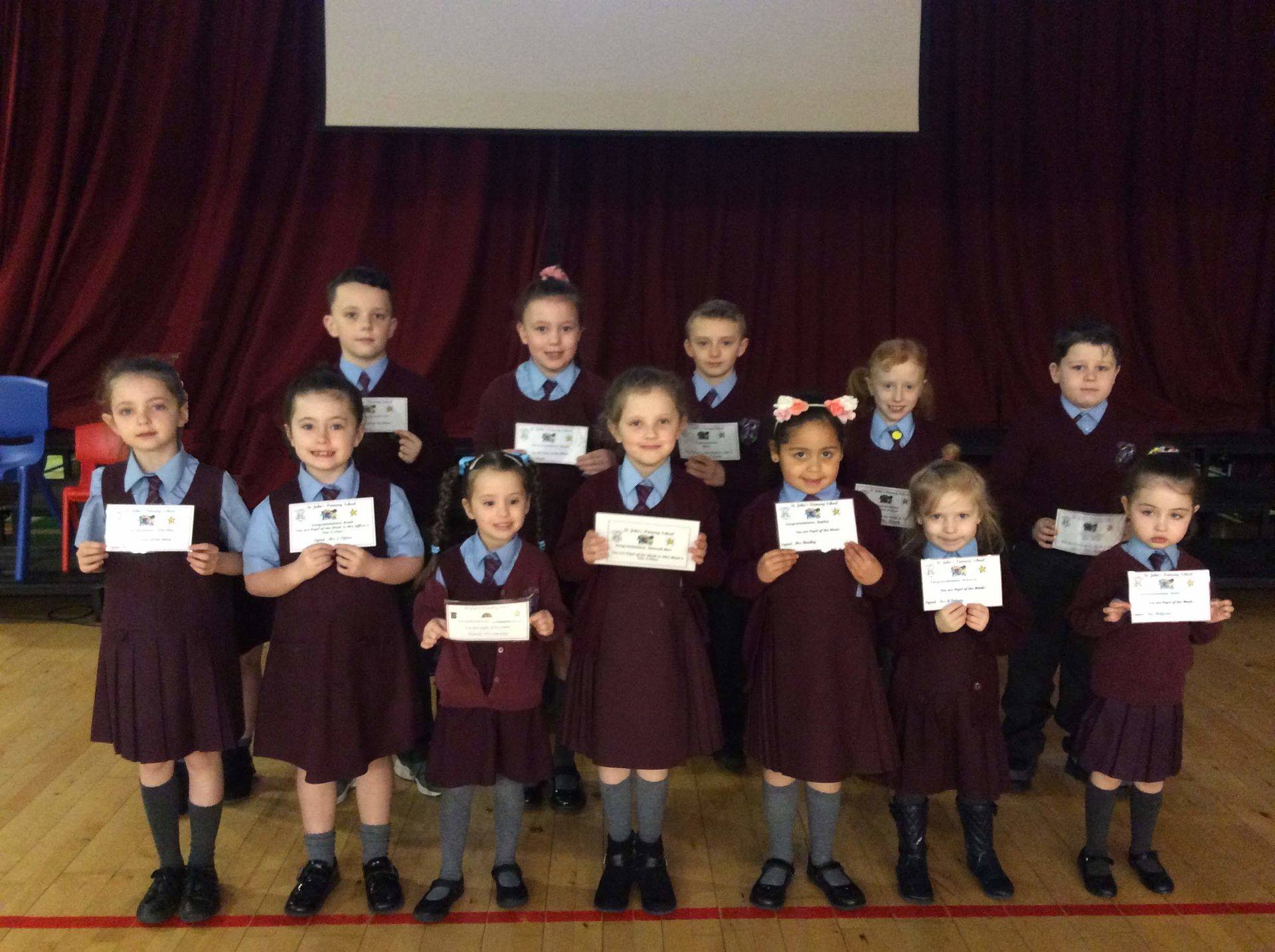 Congratulations to our Foundation Stage and Key Stage 1 pupils of the week!
