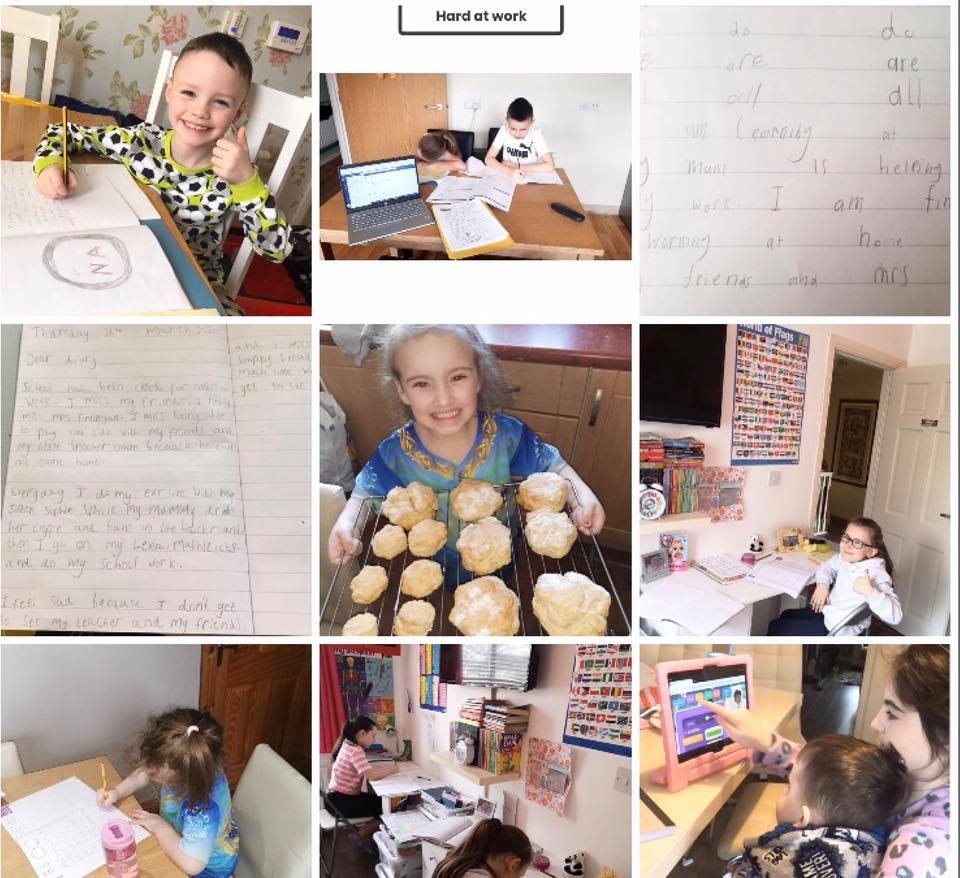 Lovely to see these fantastic faces having fun at home
