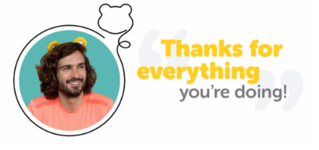 A message from Joe Wicks