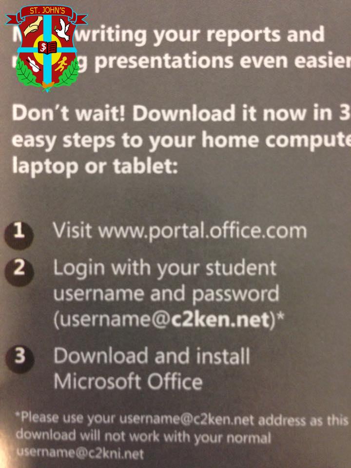 Parents you can now download Microsoft Office
