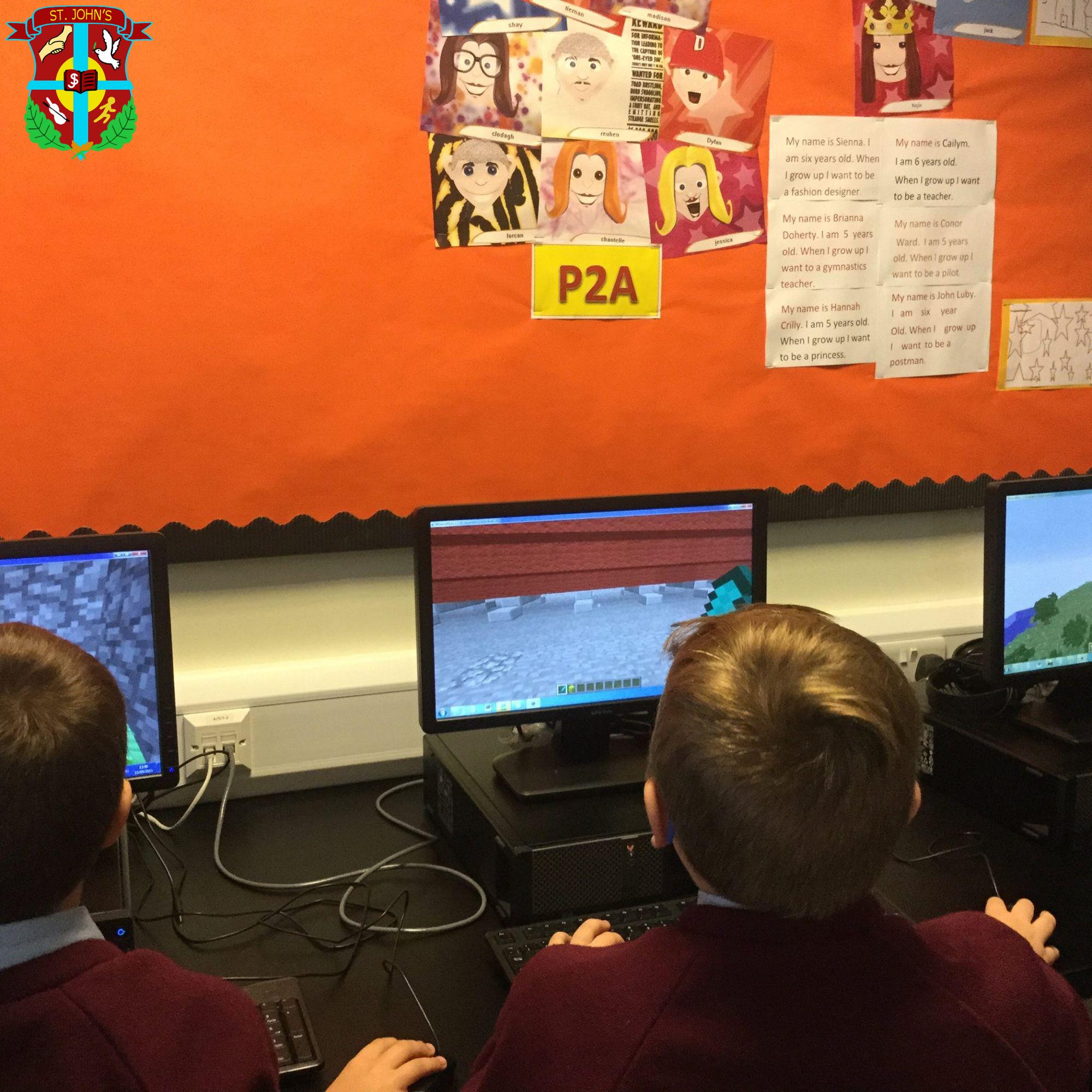 Some pictures from our realtime Minecraft session today