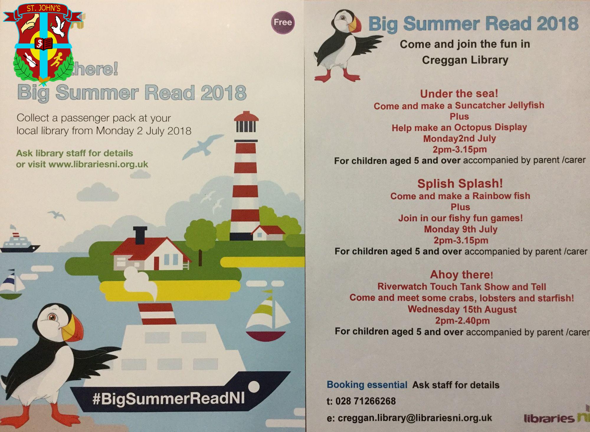Parents here are some fun activities to keep your children amused in Creggan Library over the summer.