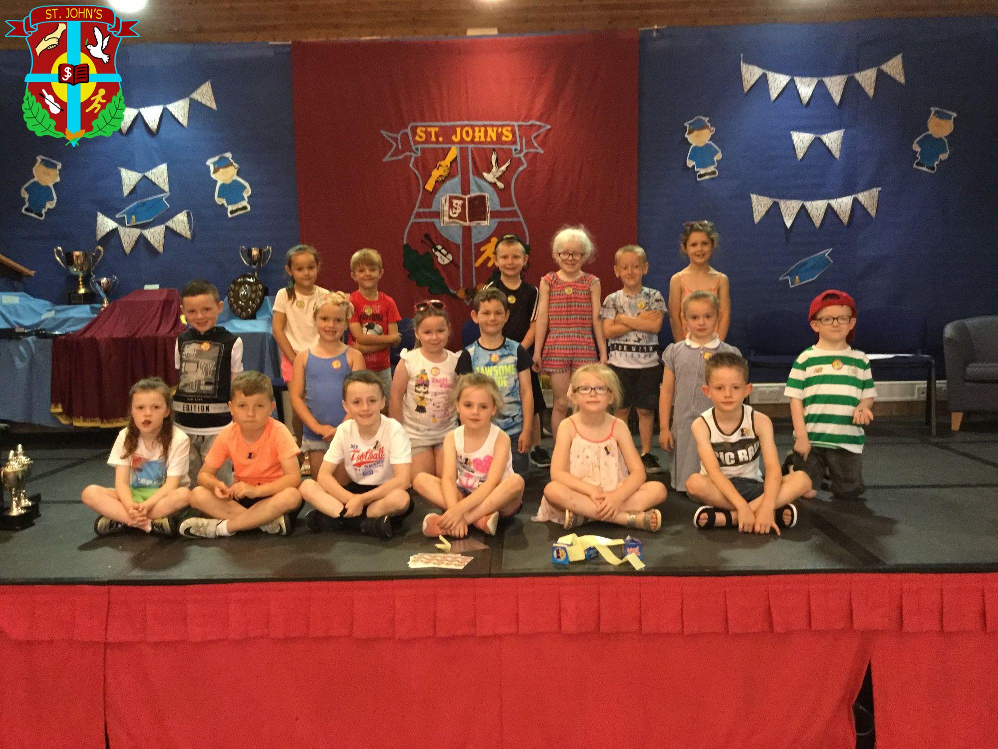 Year 2 children sports day winners. Well done everyone!