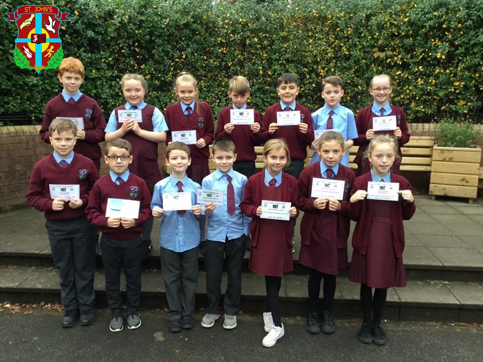 We had a very busy time on Friday giving out all these certificates. Huge congratulations children.