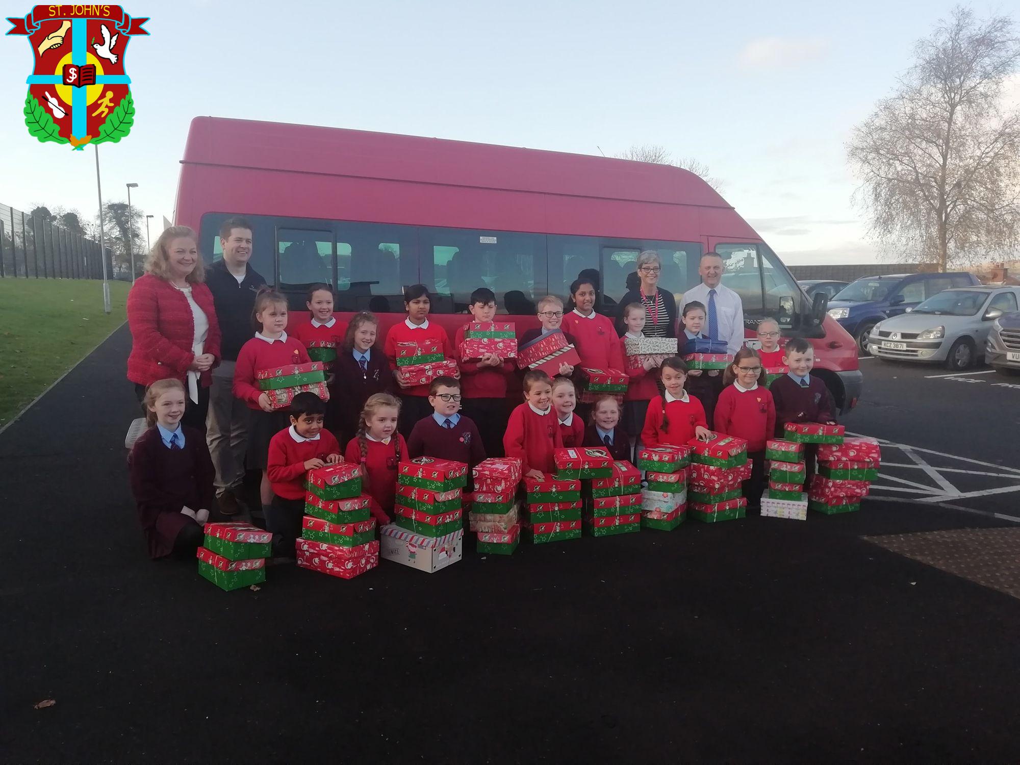 Shoe Box Appeal with Lisnagelvin Primary School
