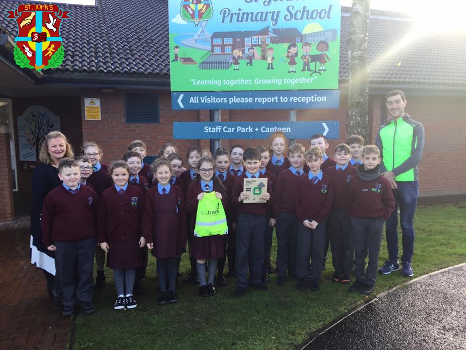 The ECO Committee received our Sustrans Silver Award