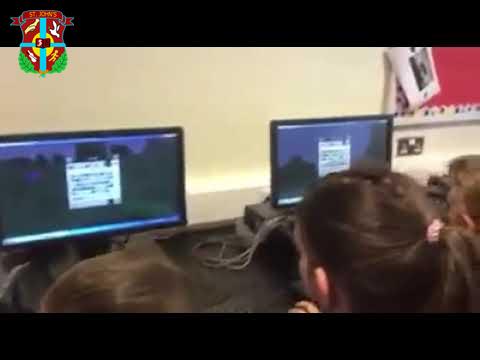 Some video footage from our Minecraft session today