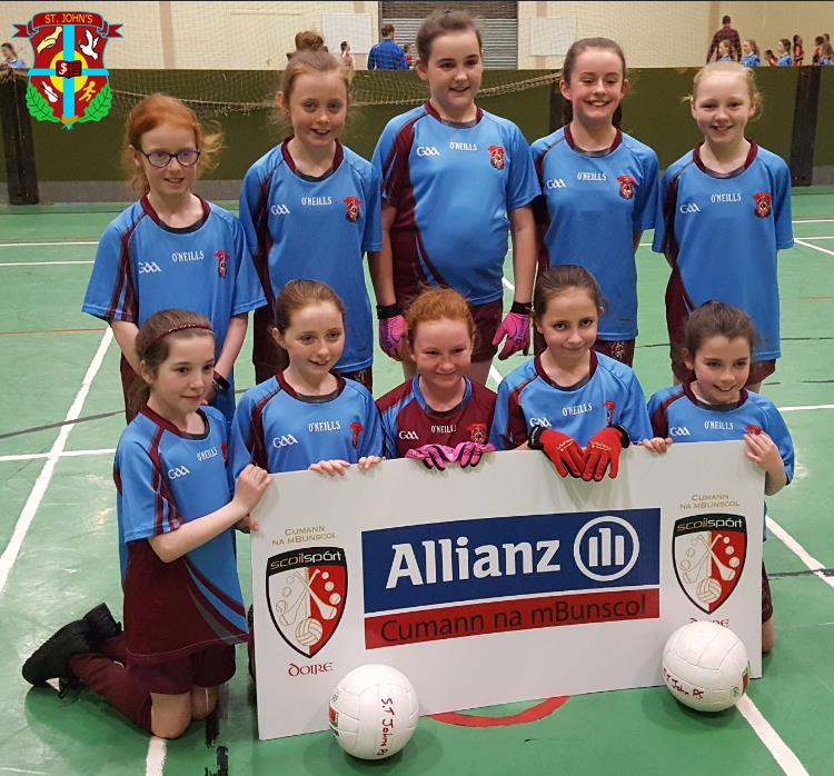St John's Girls' team finished runners up in the Derry City Girls' Gaelic Championships