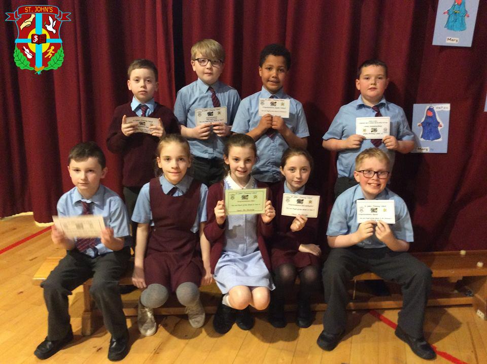 Well done to all our star pupils