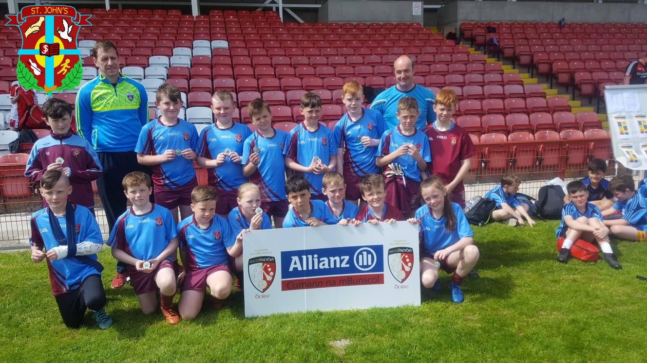 St. John's Gaelic team runners up in the Tower Cup Primary Gaelic Championship Final