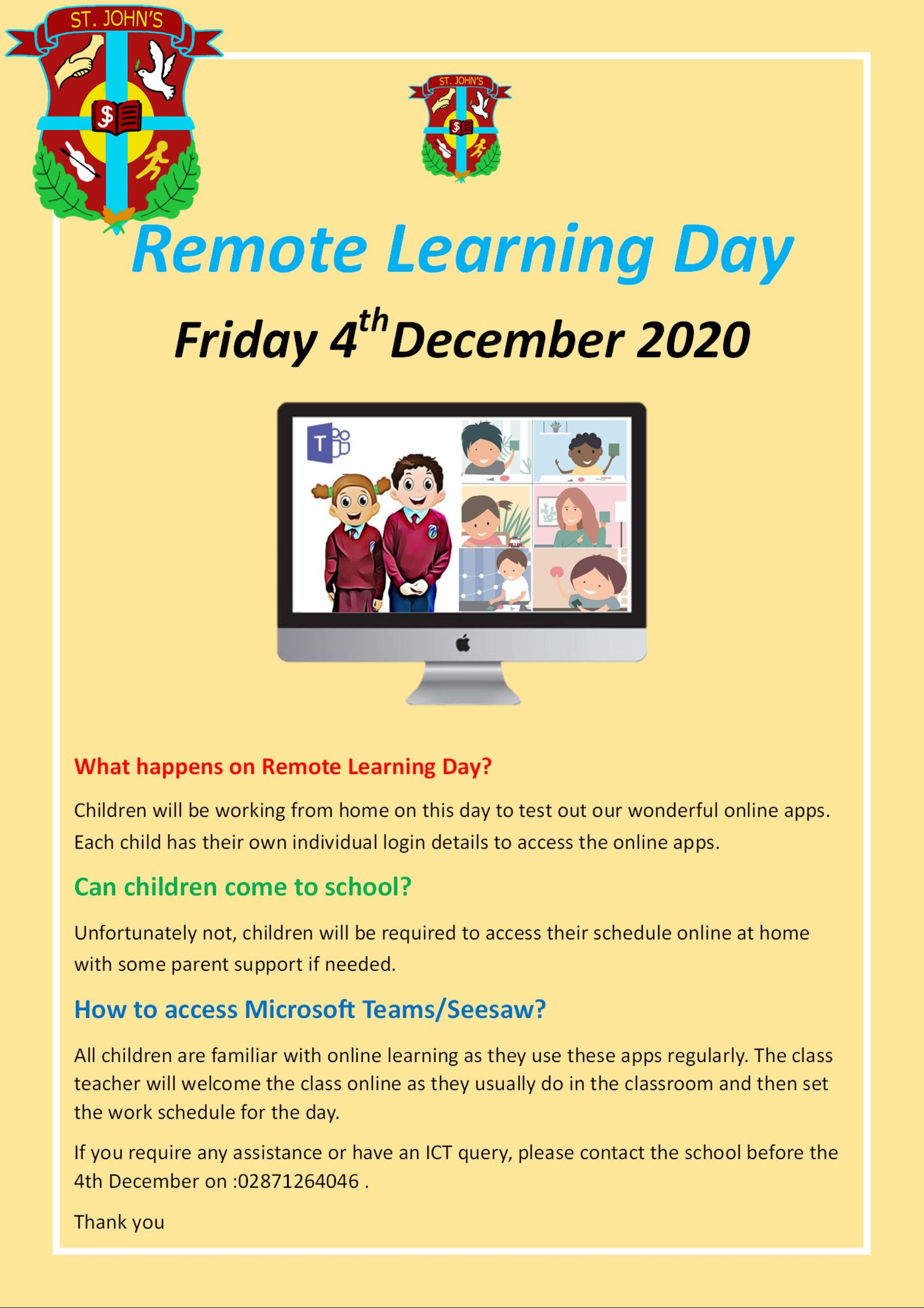 Remote Learning Day 2020