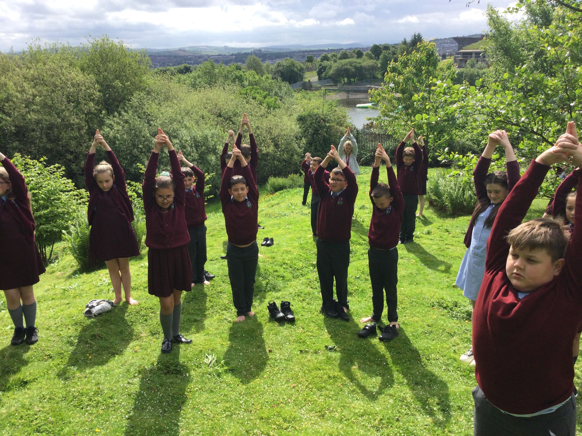 Mrs R Doherty’s class enjoying the Nature Art Therapy at Creggan Country Park.