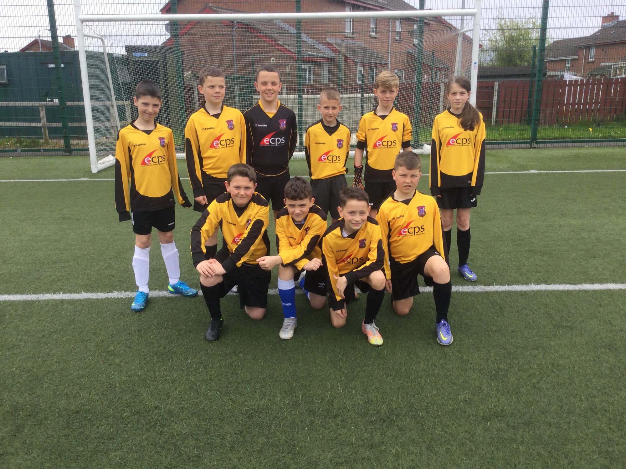 St. John's football team who played against St. Eugene's and St. Anne's at Leafair.