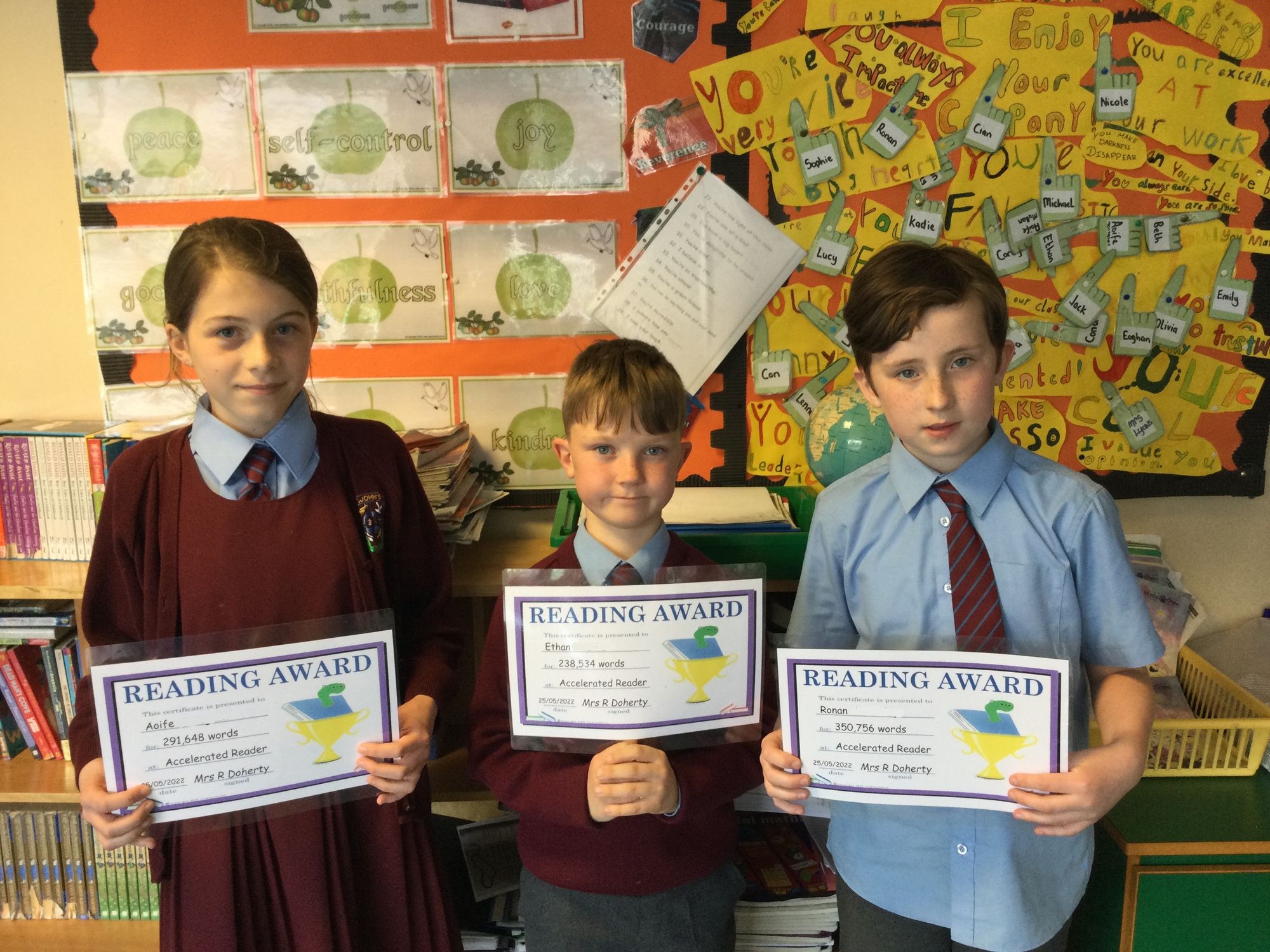 Well done to our great readers in 7A!