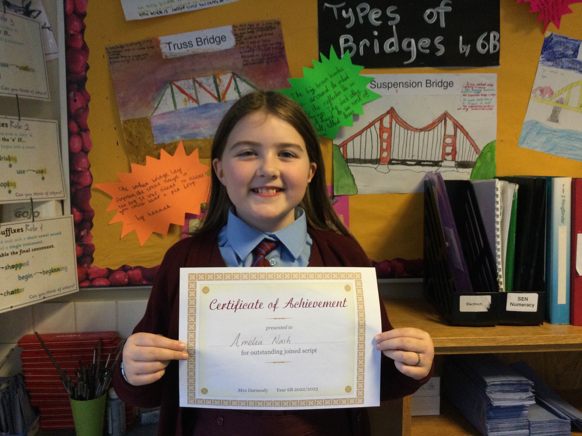 Congratulations Amelia!