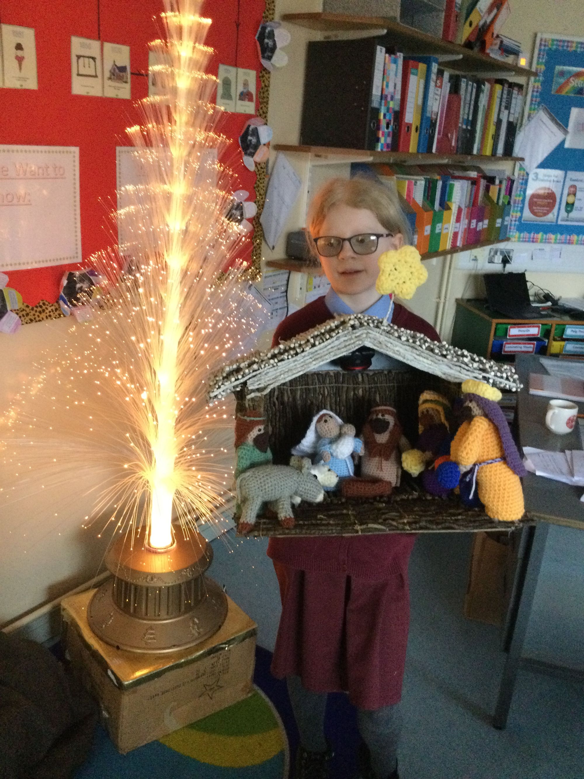 Beautiful Crib created and kindly donated to our school by Maggie and her mum. What talented kids (and mums) we have