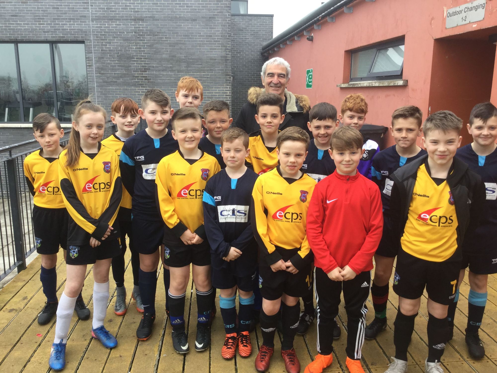 Throwback: School football team meets Raymond Domenech