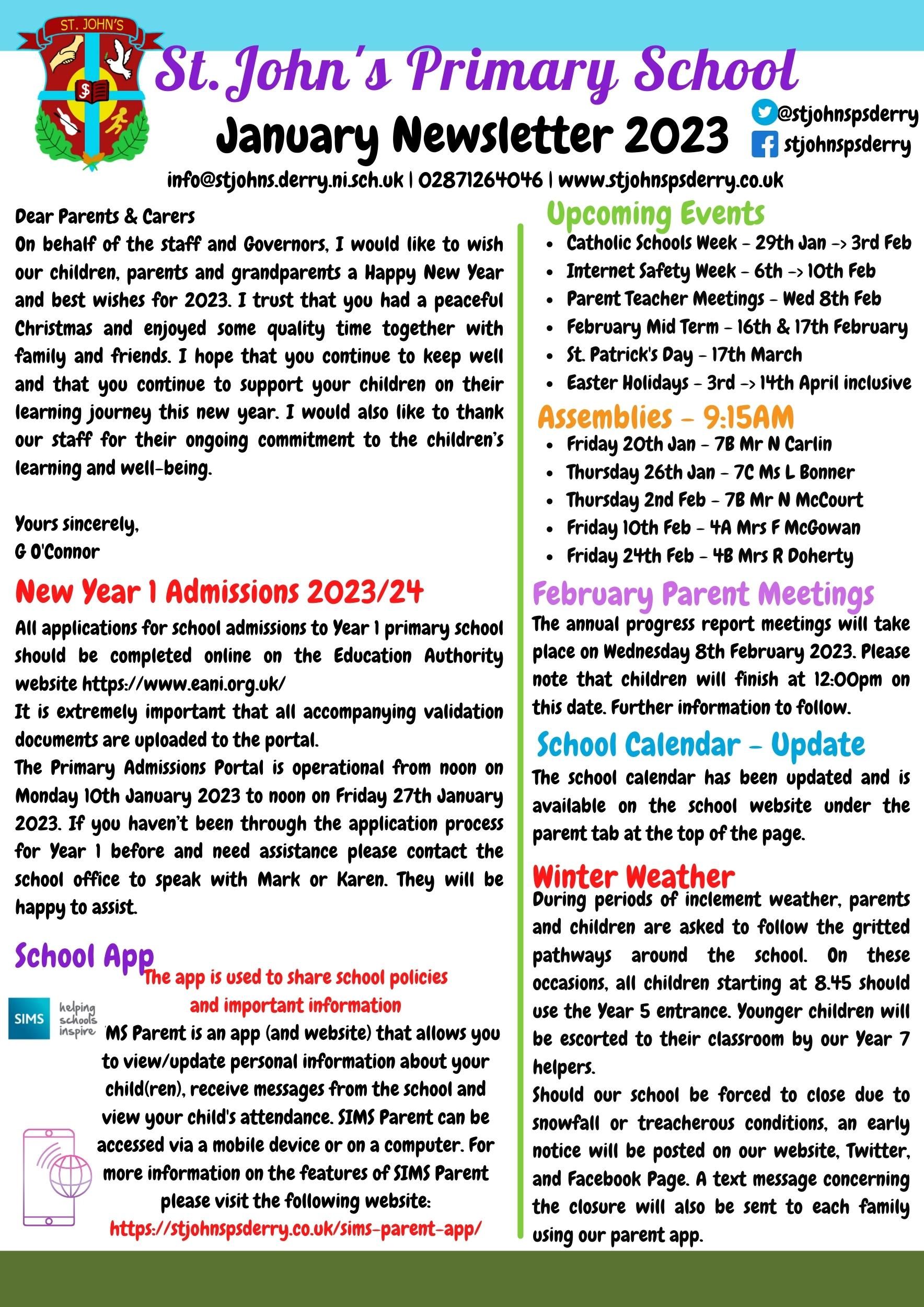 January Newsletter 2023