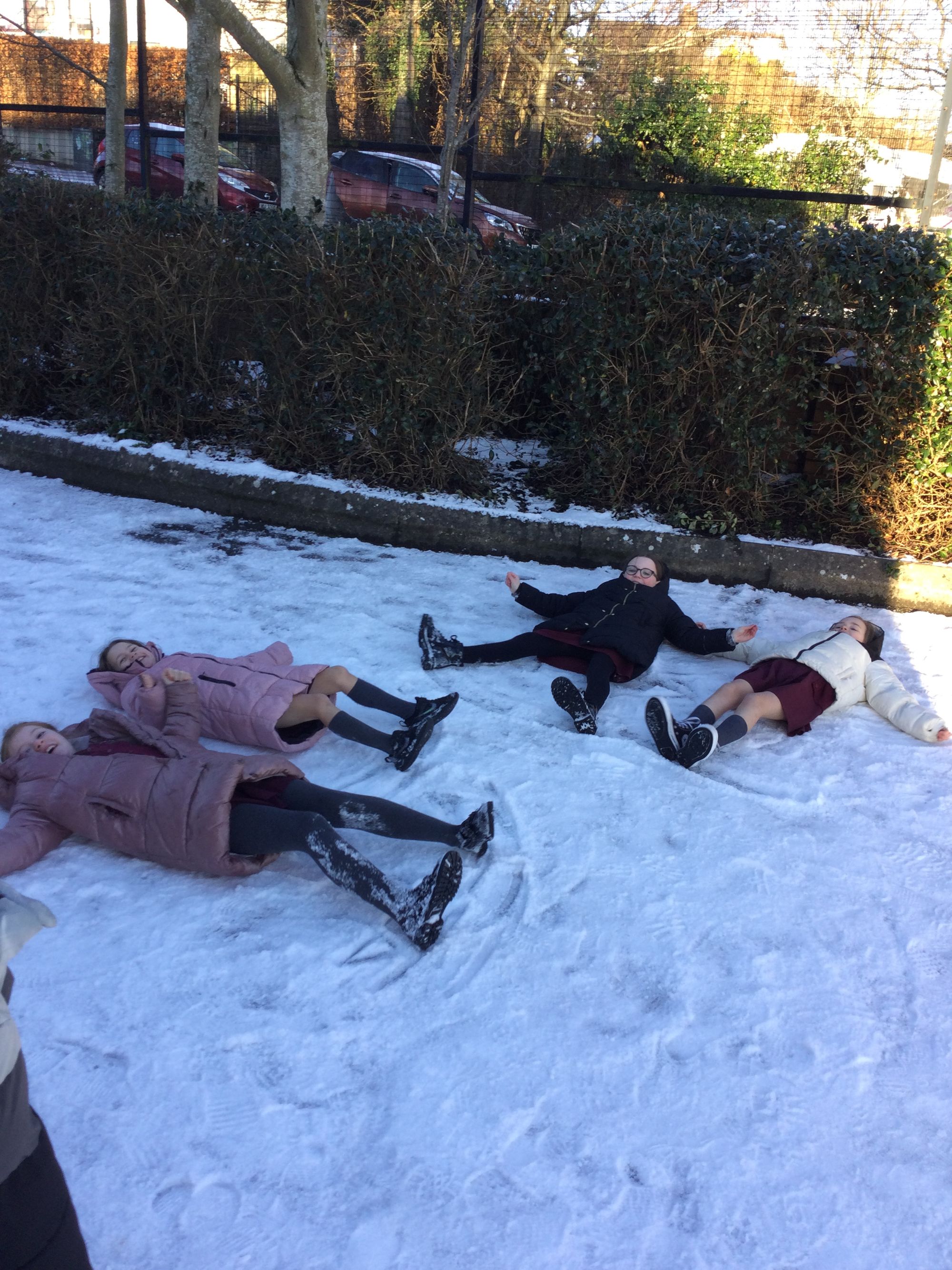 Year 4 having fun in the snow!