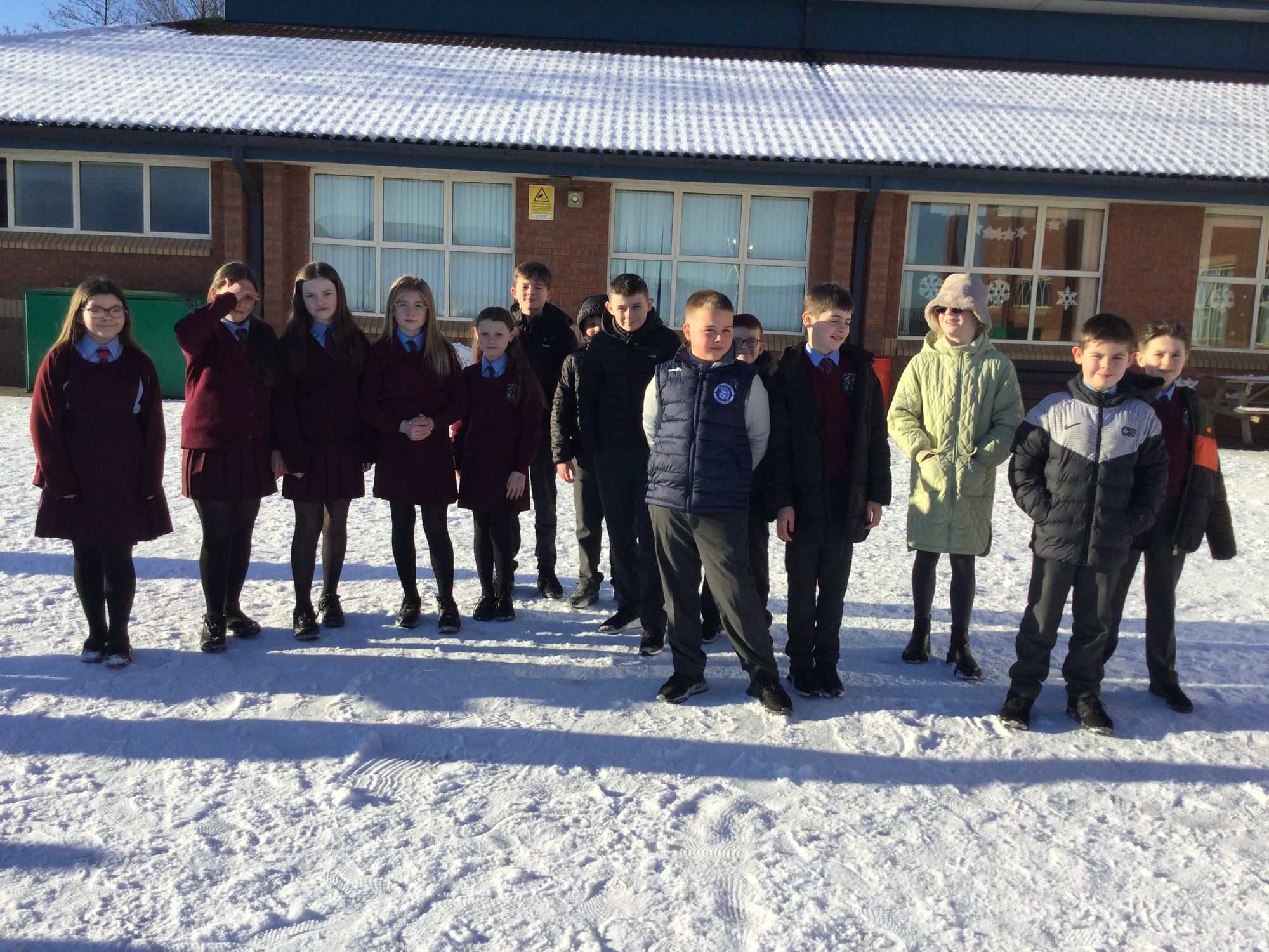 7C enjoying some fun in the snow earlier this week