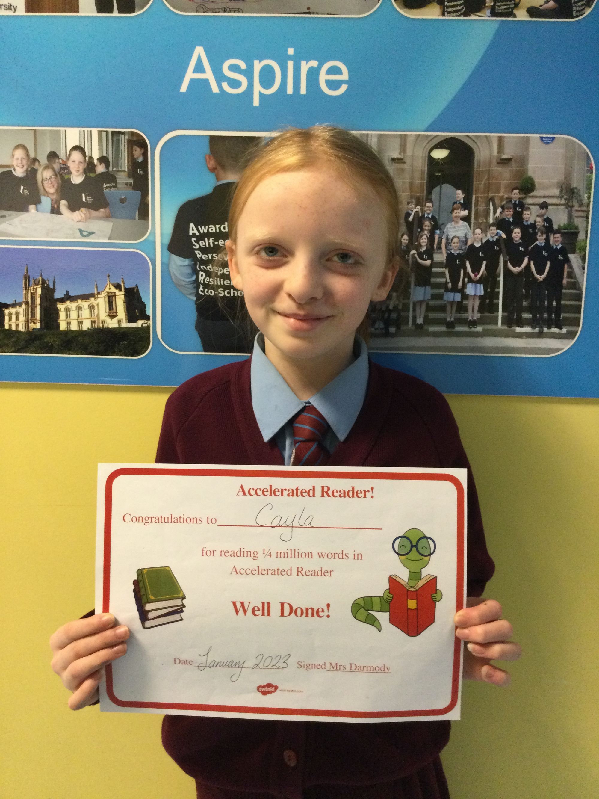 Year 6B AR, Mathletics and Handwriting Achievers
