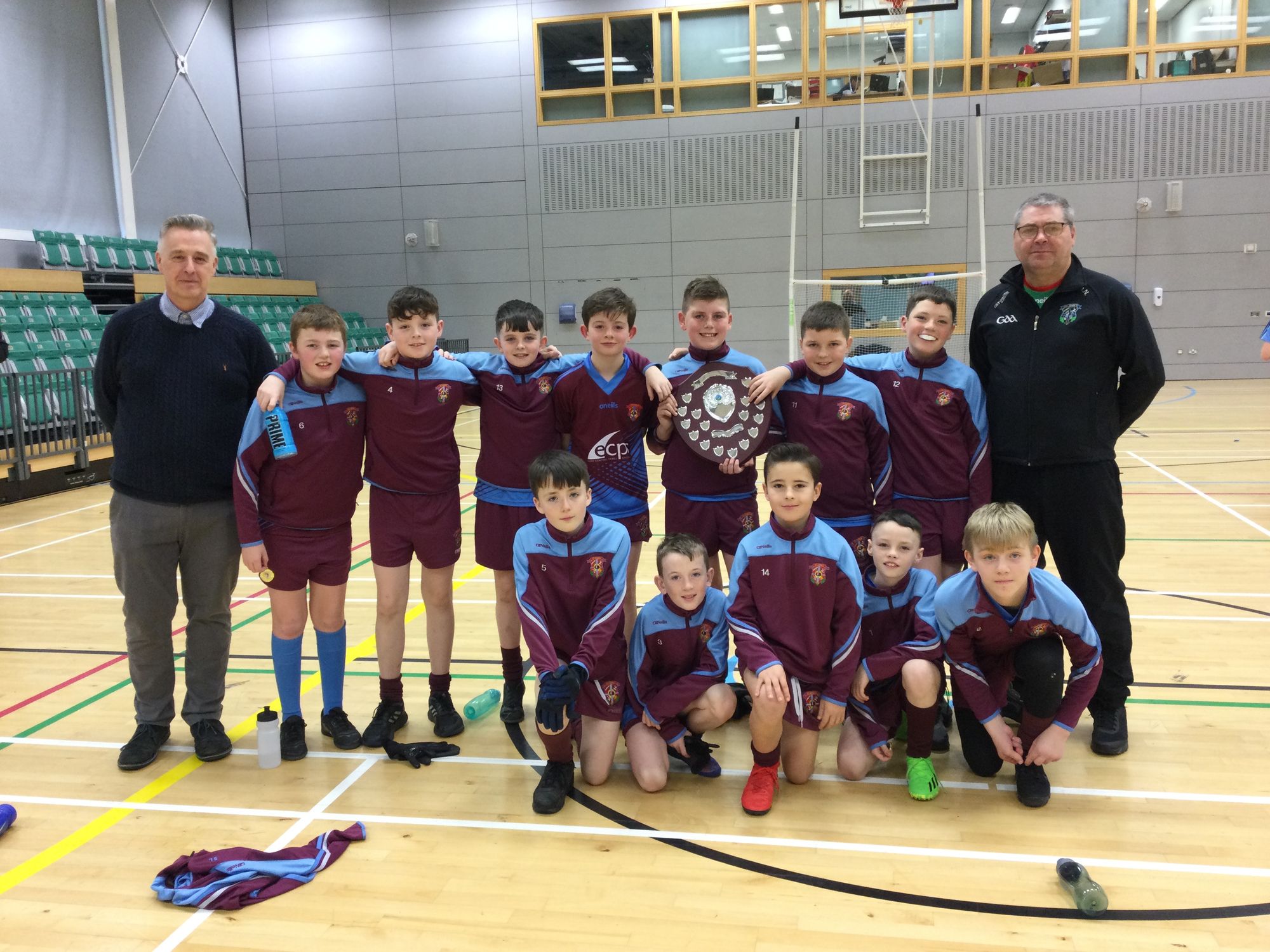 Congratulations to our boys’ Gaelic team on winning the City 5-a-side indoor shield!
