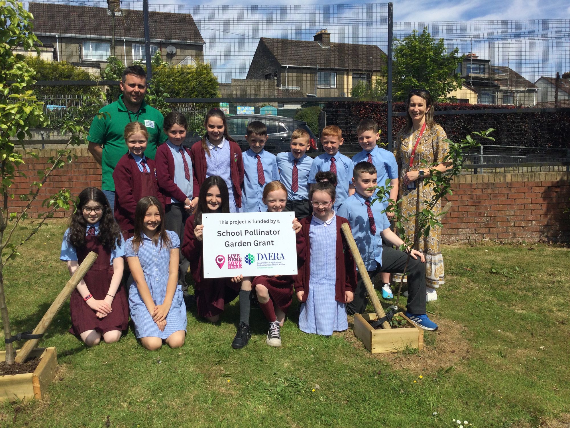 Saint John’s receives School Pollinator Garden Grant.