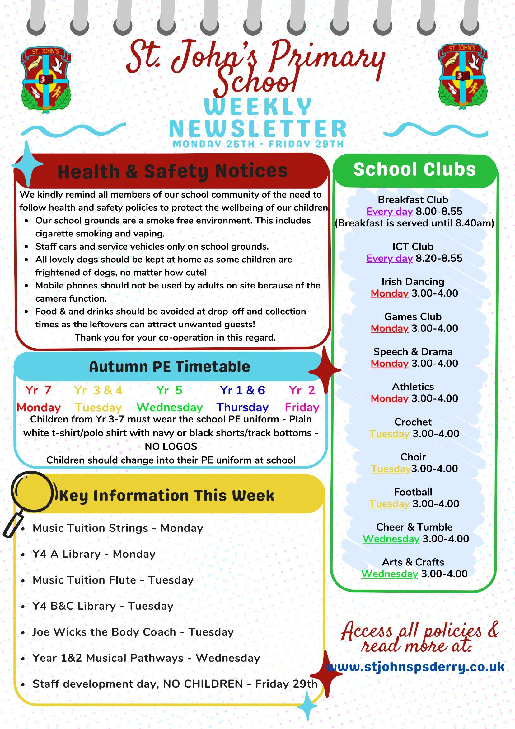 Weekly Newsletter 25/09/23
