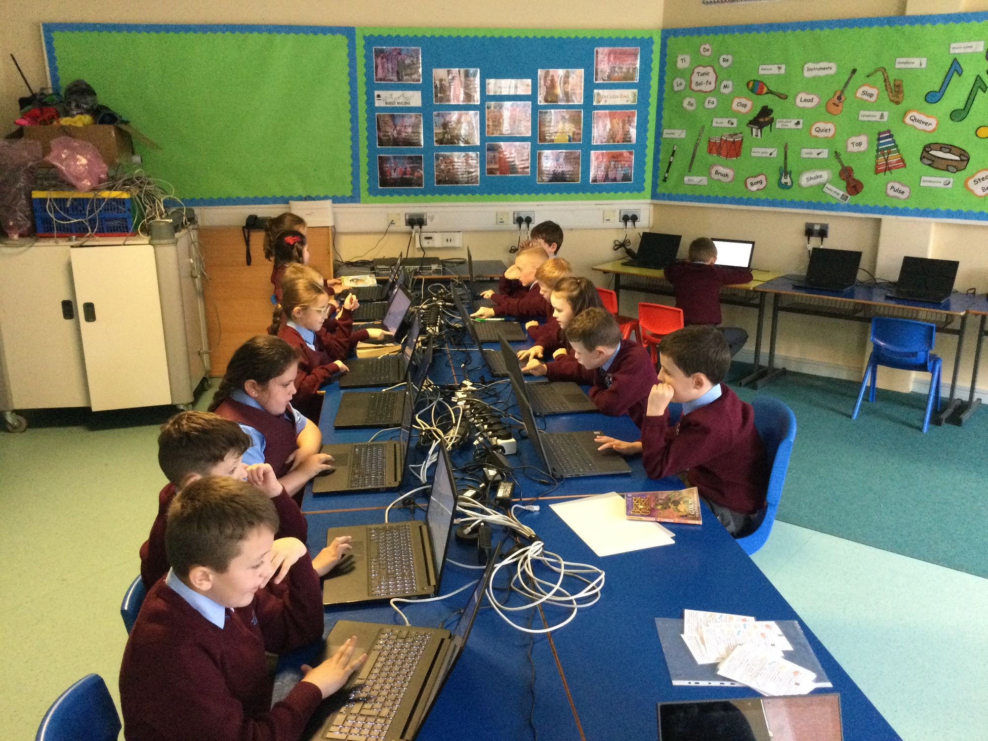 4C enjoying their Reading Eggs and Mathletics