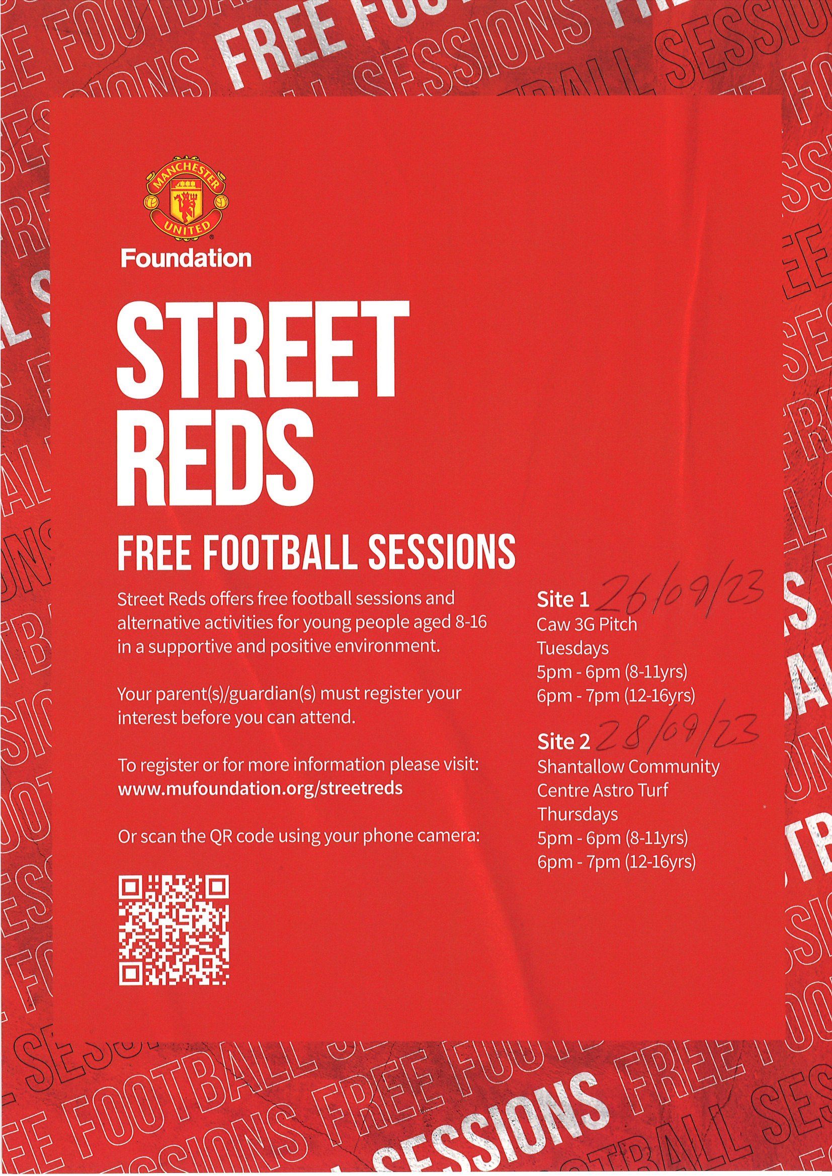 Street Reds - Free Football Sessions