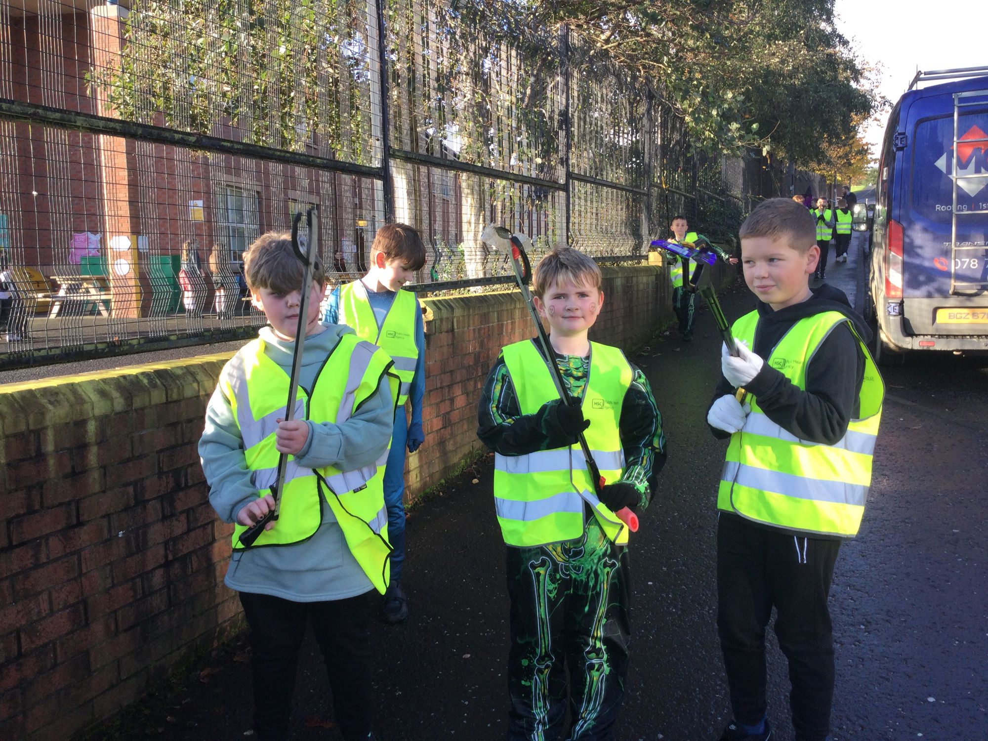 Thank you Year 6 boys for doing the litter pick loop today.