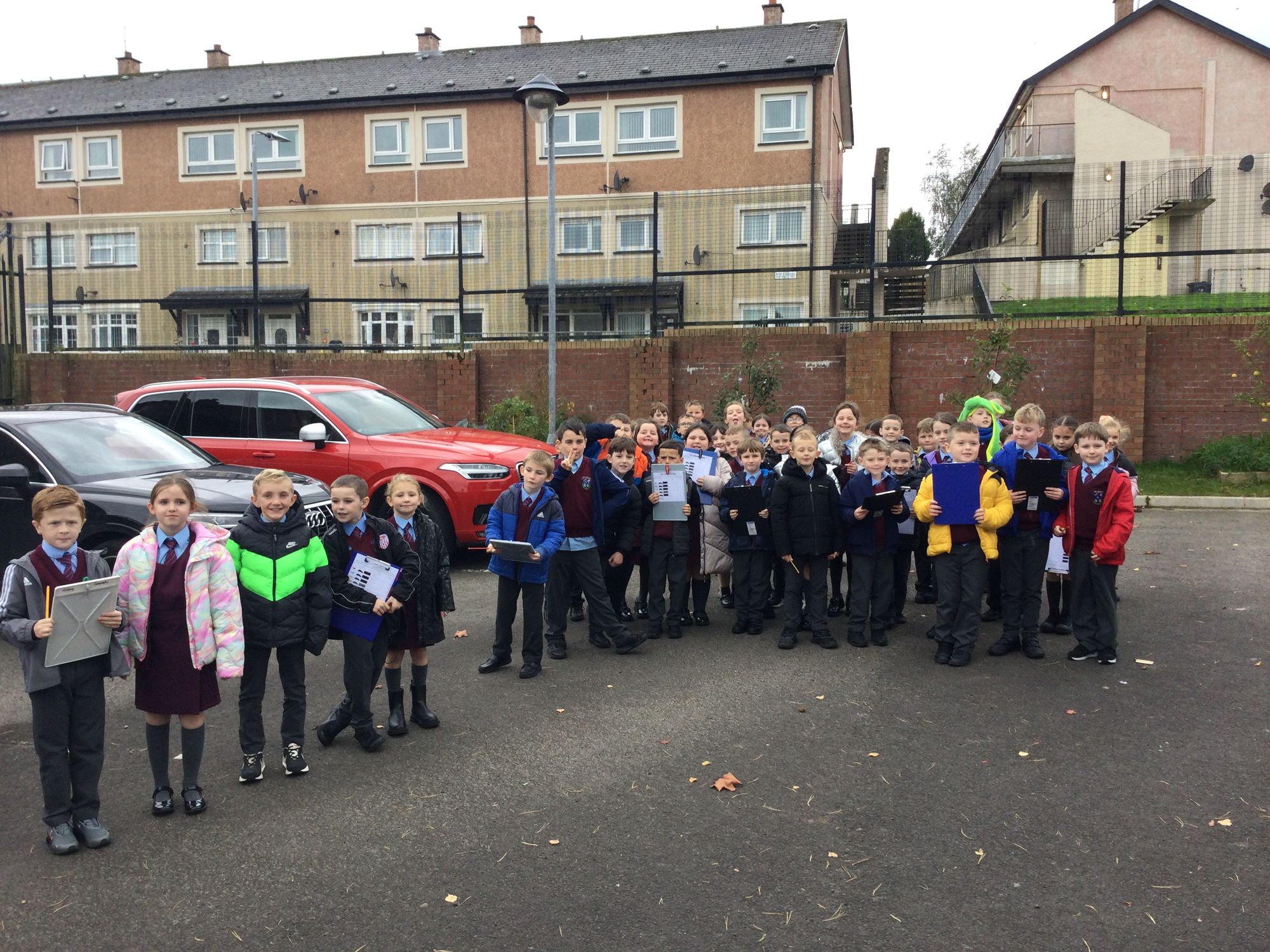 Year 4C had a great afternoon working in pairs to complete our traffic survey.
