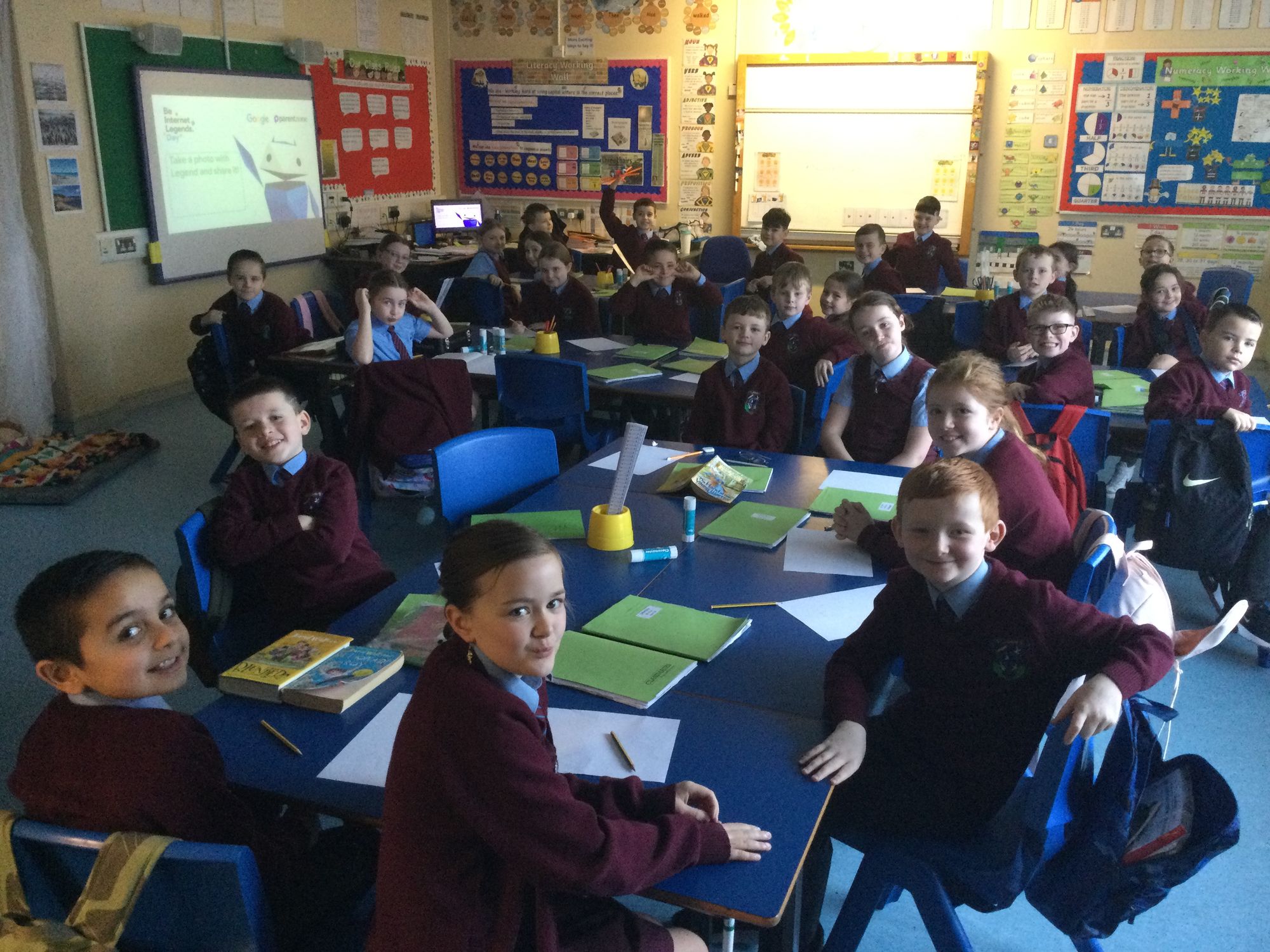 Year 5B take part in Be Internet Legends Online Assembly
