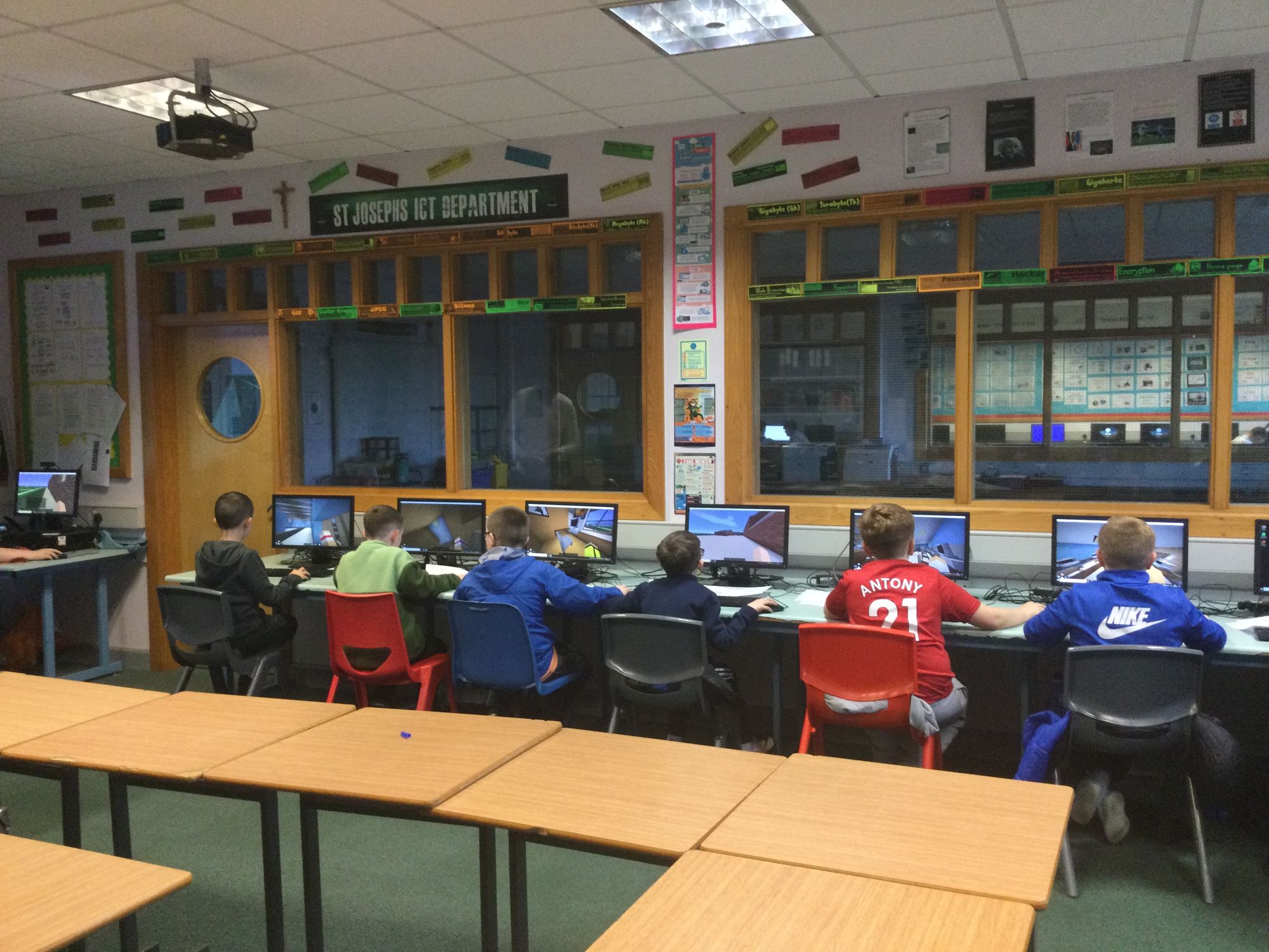 Minecraft Workshop in St Joseph’s Boys’ School