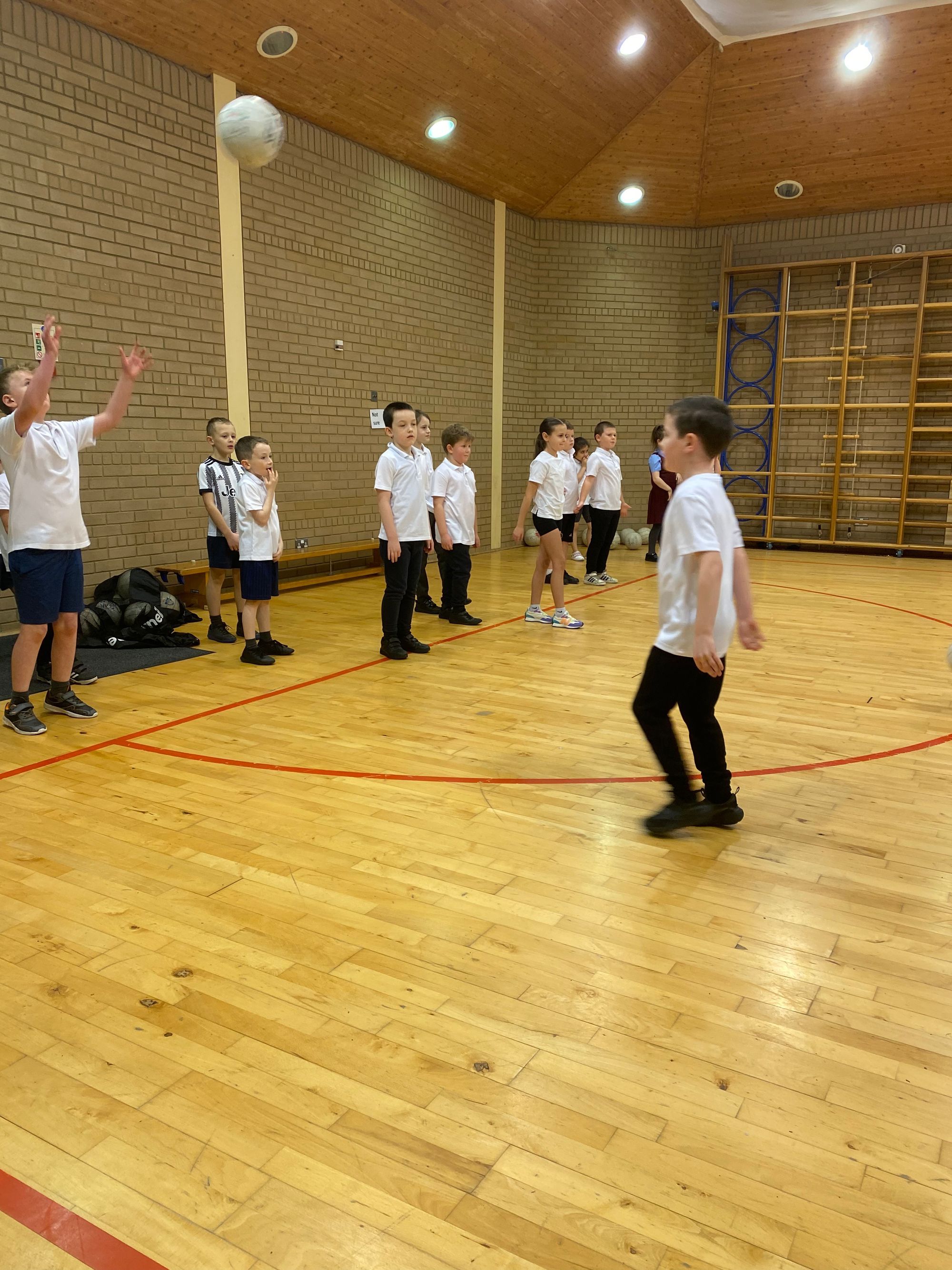 Fabulous Gaelic football skills in year 4B