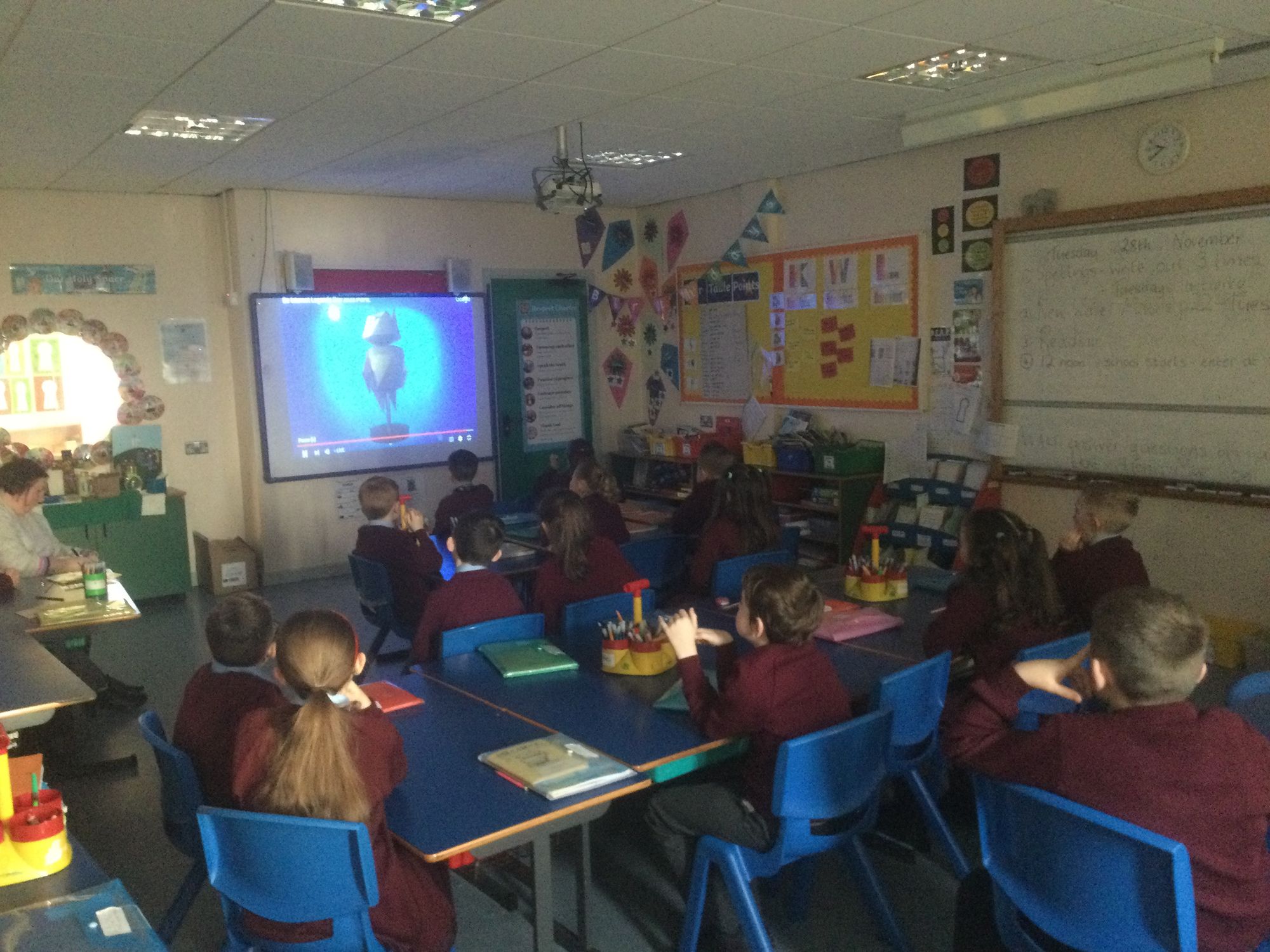 Year 4 enjoying the Be Internet Legends online assembly