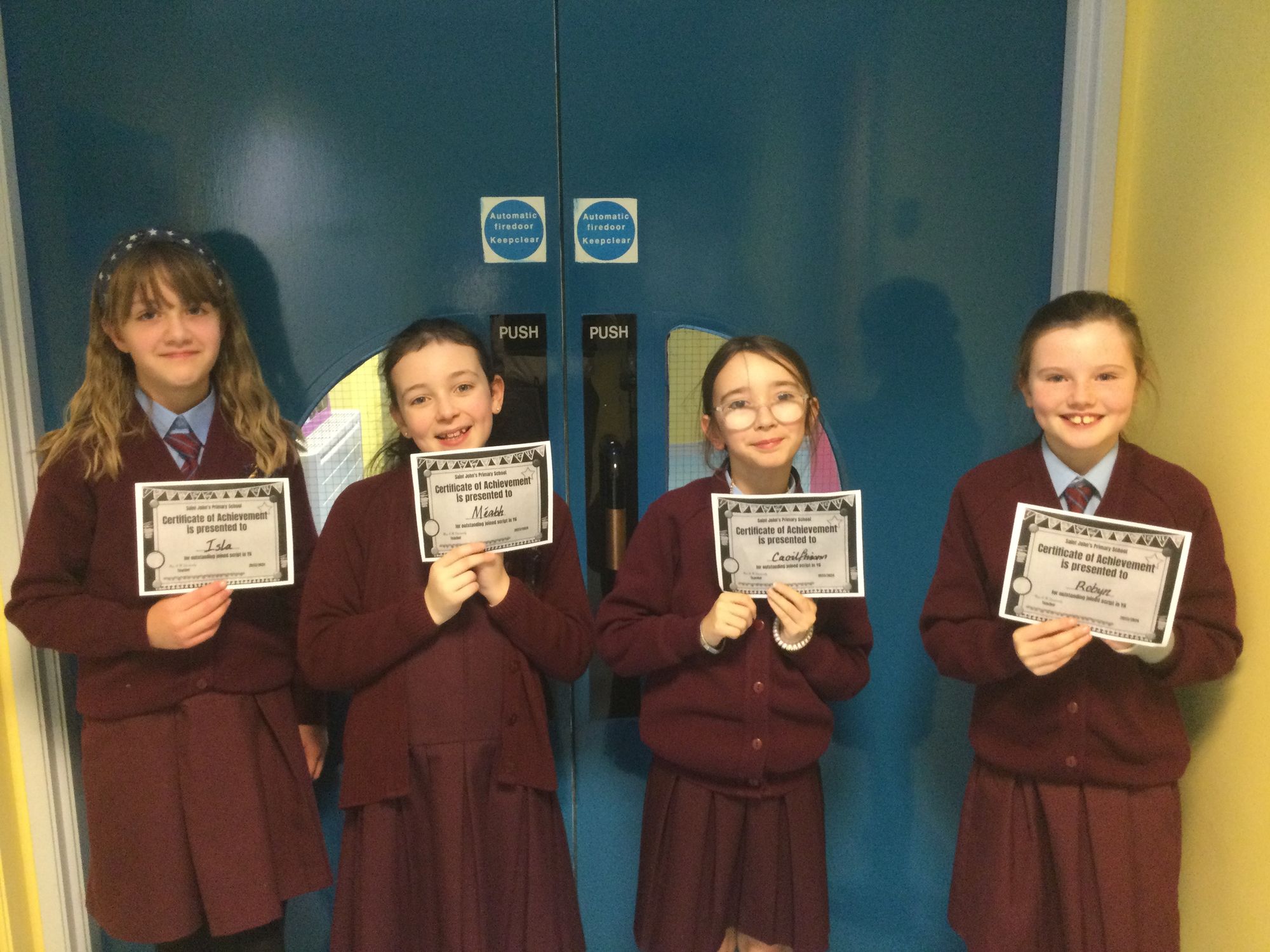 Handwriting Awards in Y6
