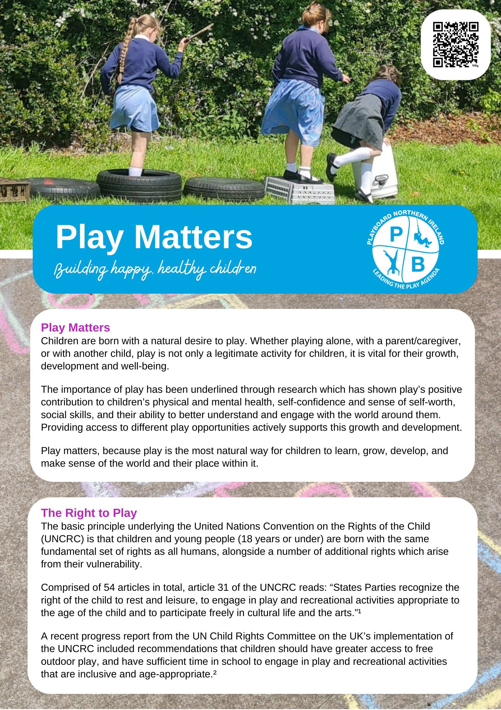 PlayboardNI - Play in Schools Flyer