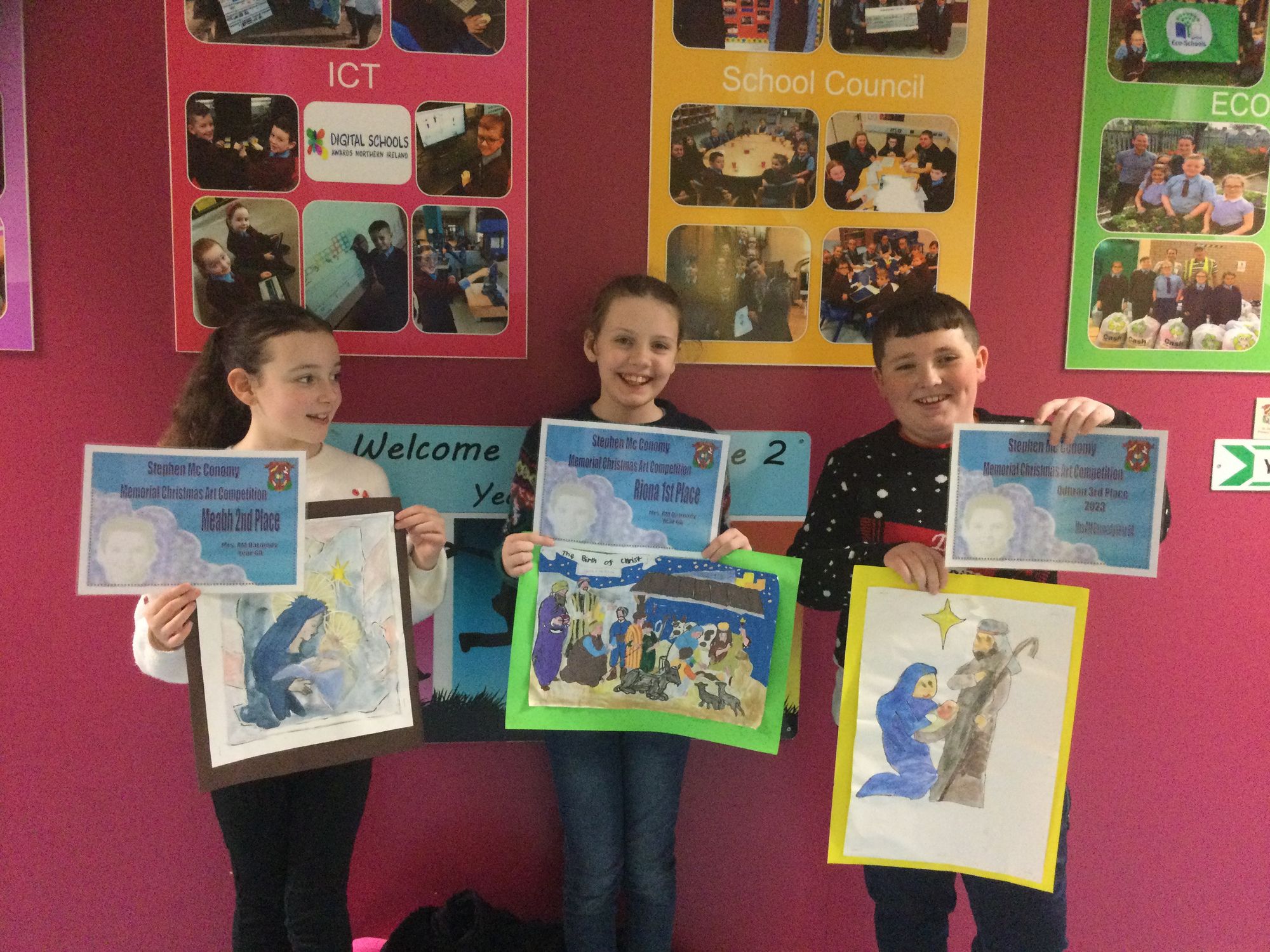Y6A Stephen Mc Conomy Art Competition Winners
