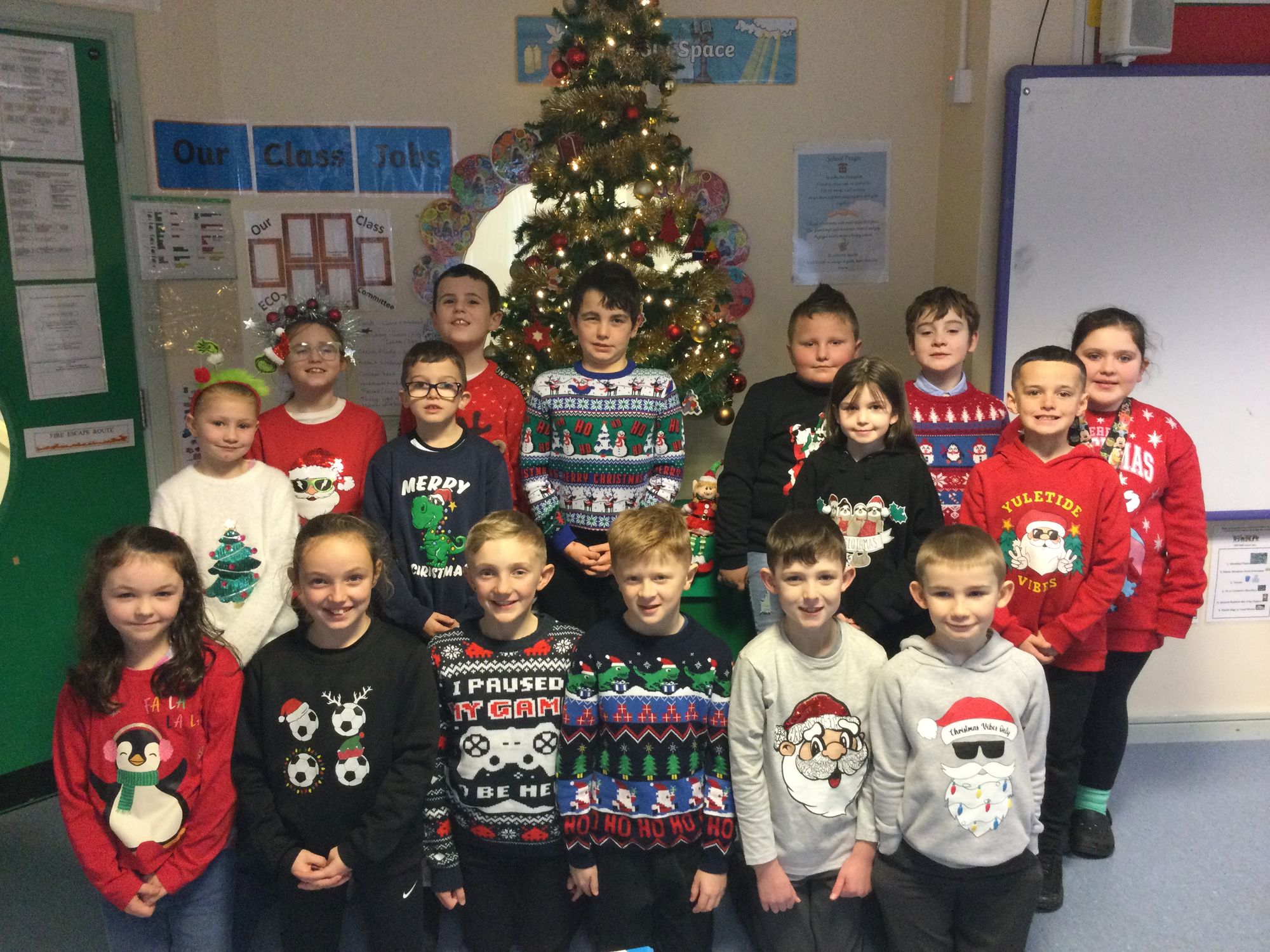 Year 4C enjoying our Christmas jumper day
