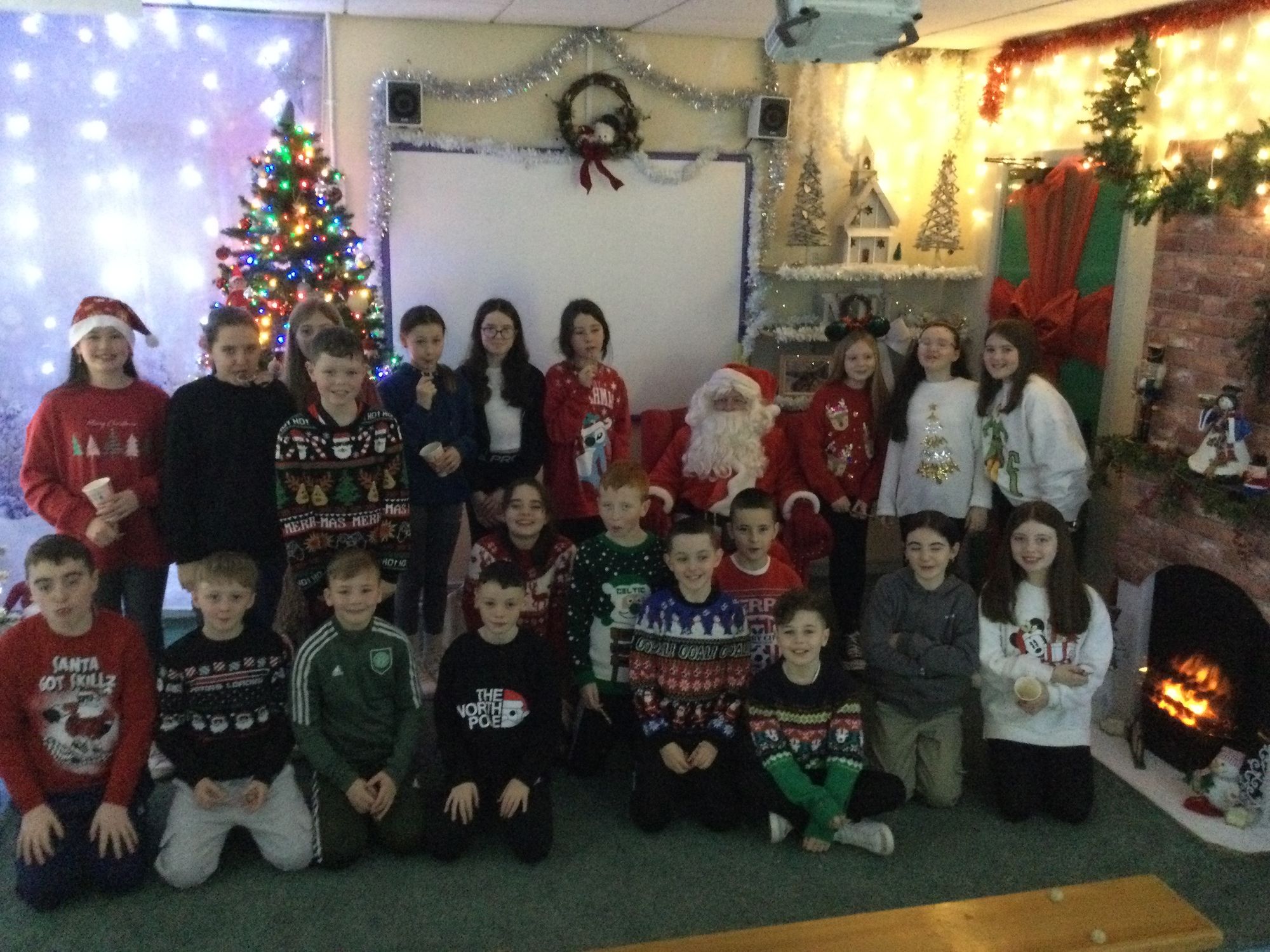 Year 7B enjoyed their visit from Santa