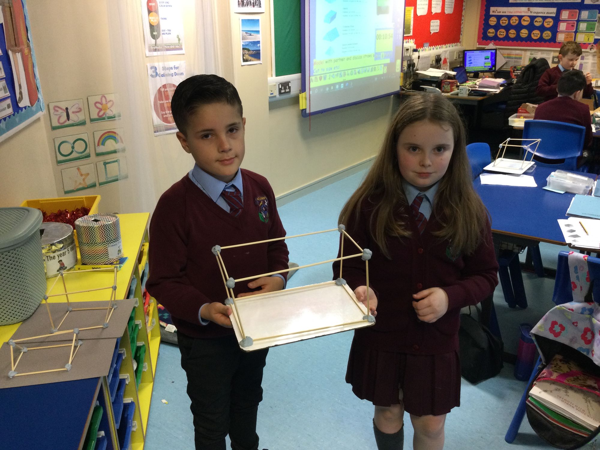 Constructing 3D Shapes in year 5B