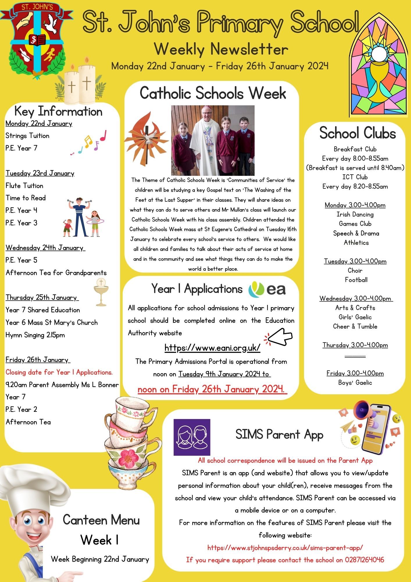 Weekly Newsletter 22/01/2024