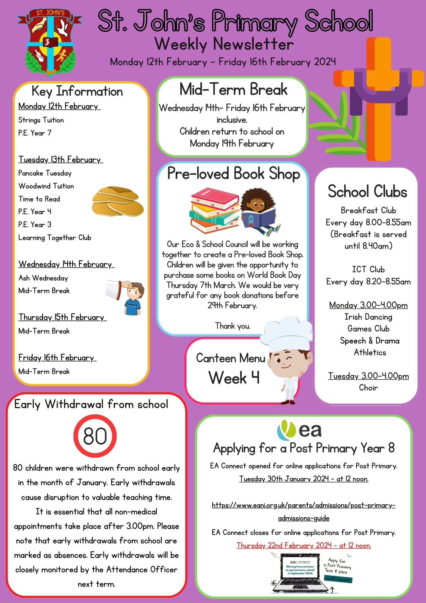 Weekly Newsletter Week Beginning Monday 12th February