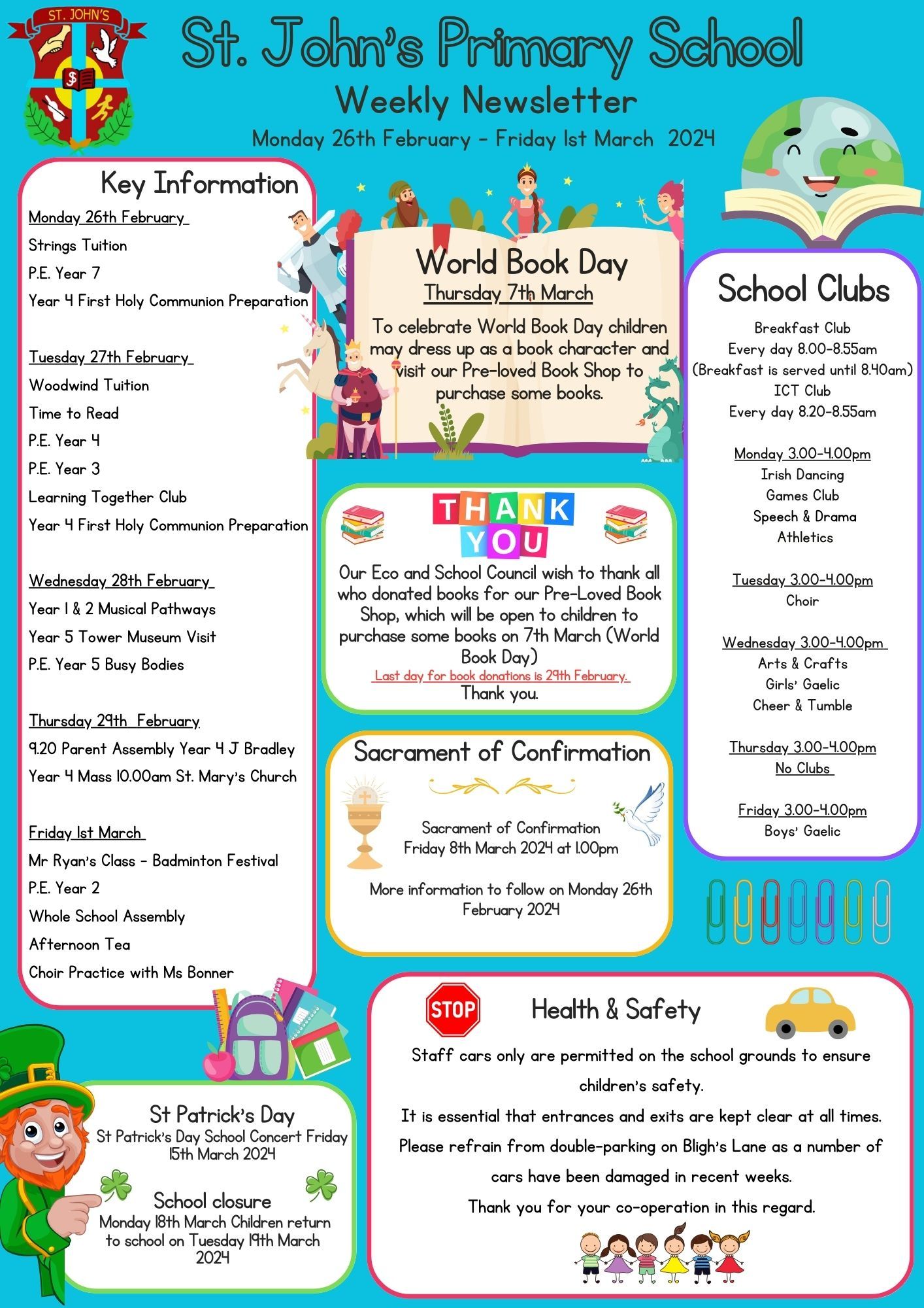 Weekly Newsletter Week Beginning 26th February