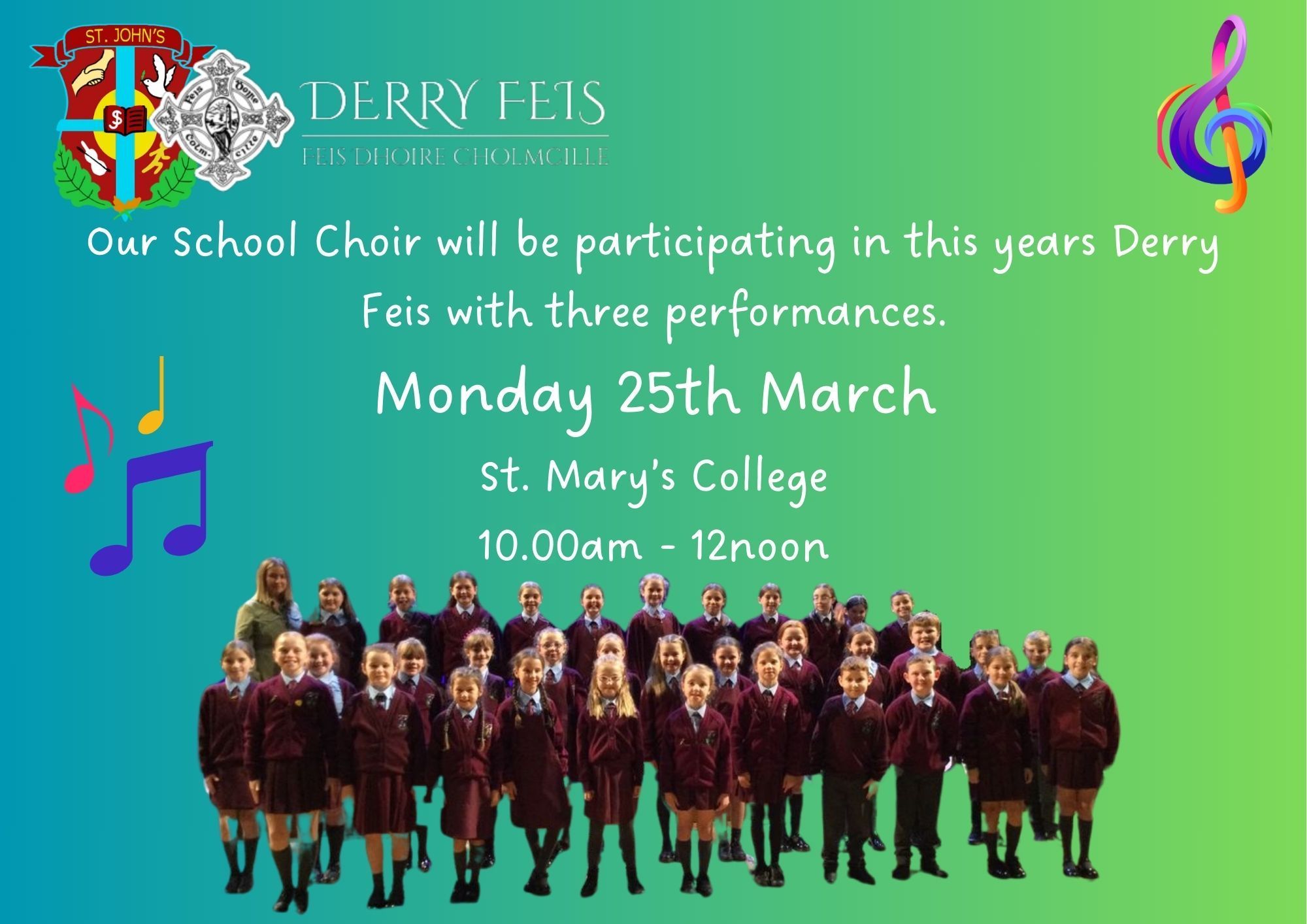 Derry Feis Monday 25th March