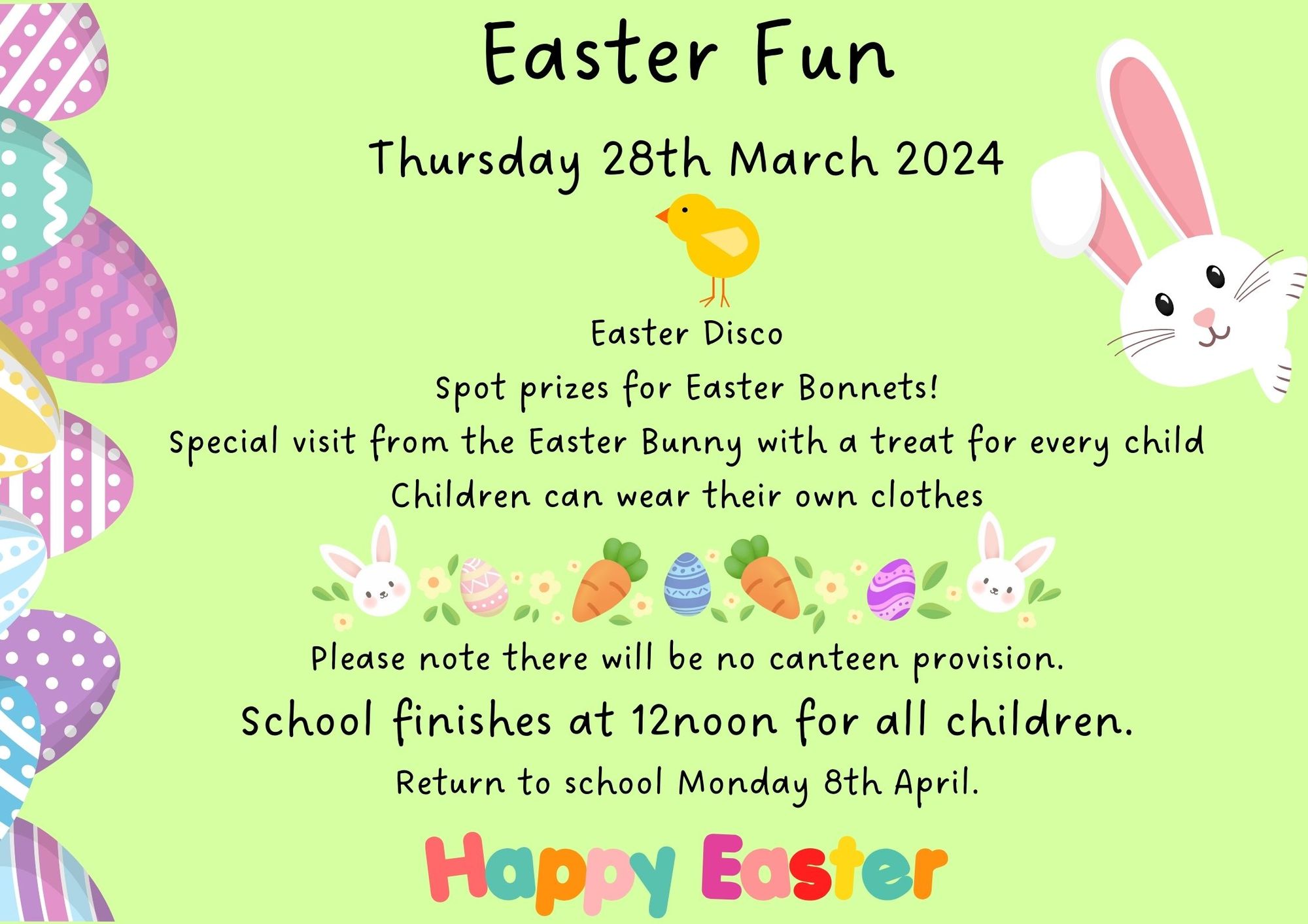 Easter Fun Thursday 28th March