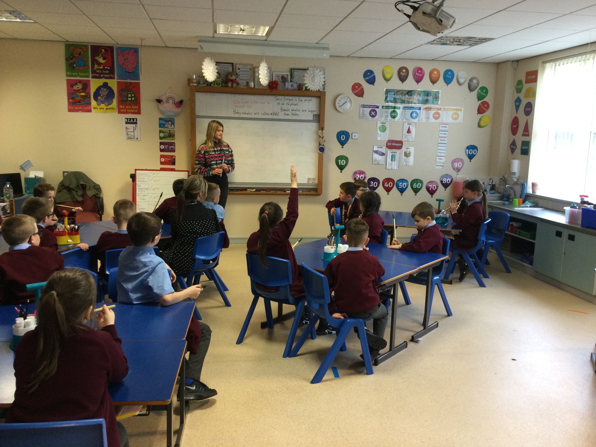 Year 4B started tin whistle lessons today with Catherine 🎶